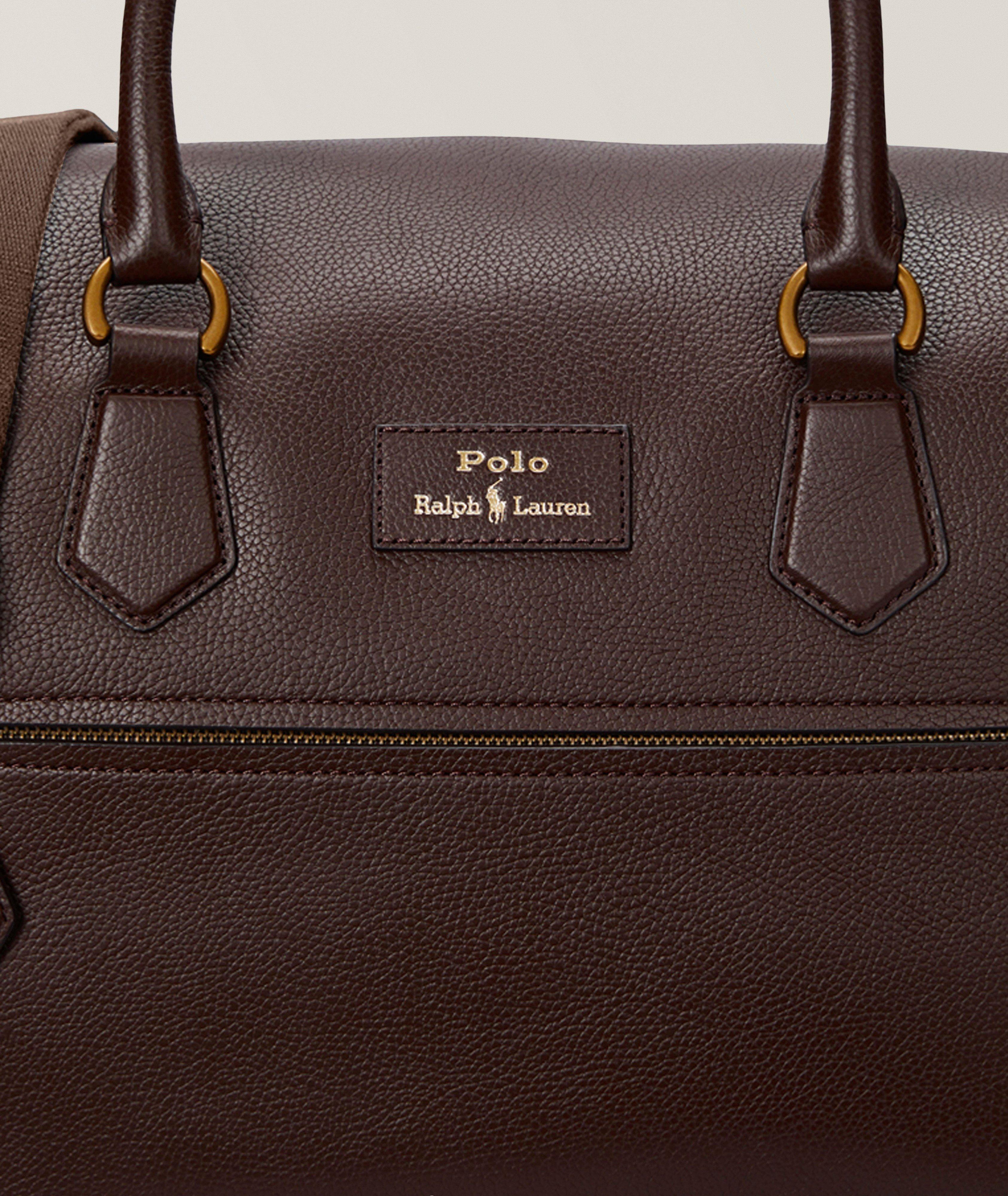 Pebbled Leather Duffel  image 3