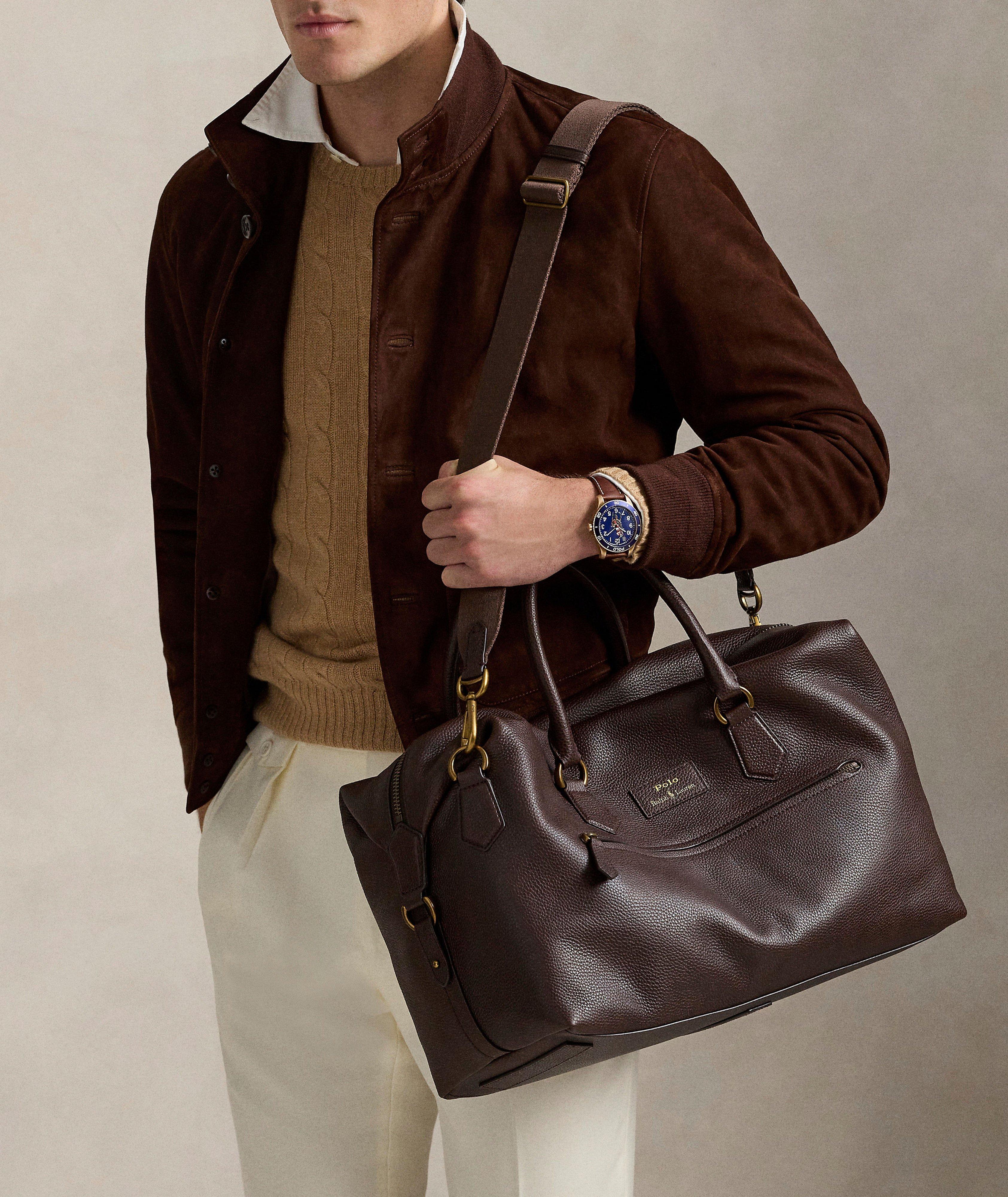 Pebbled Leather Duffel  image 4