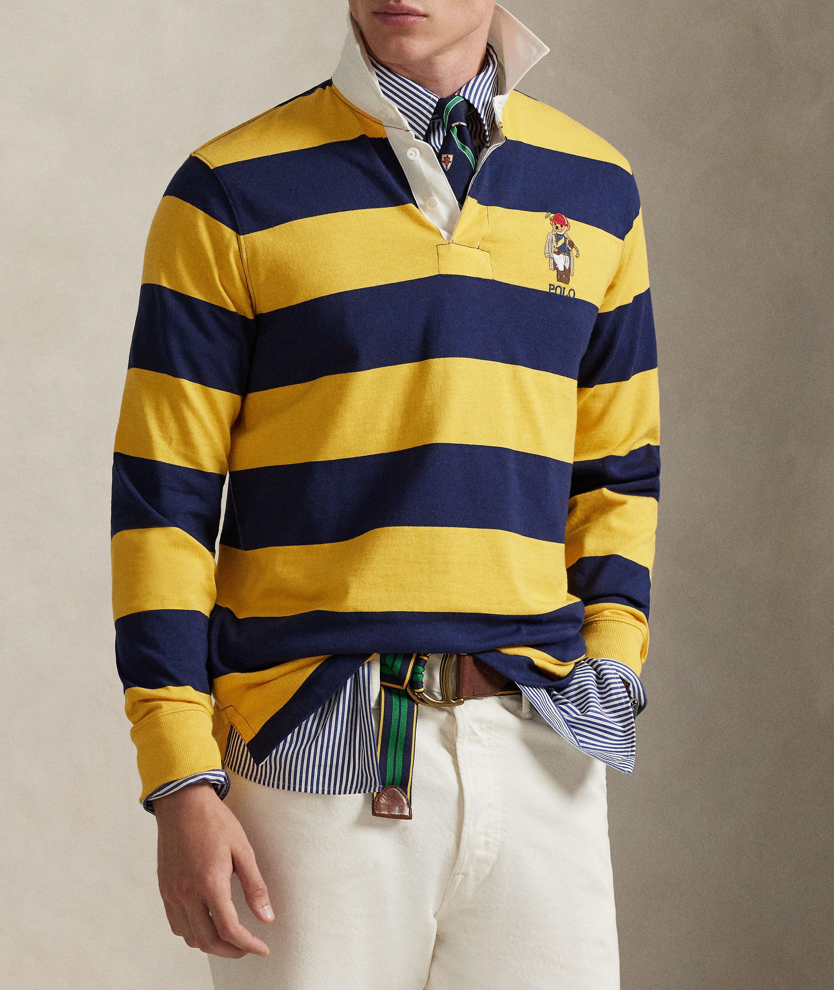 Polo Bear Striped Rugby Shirt image 1
