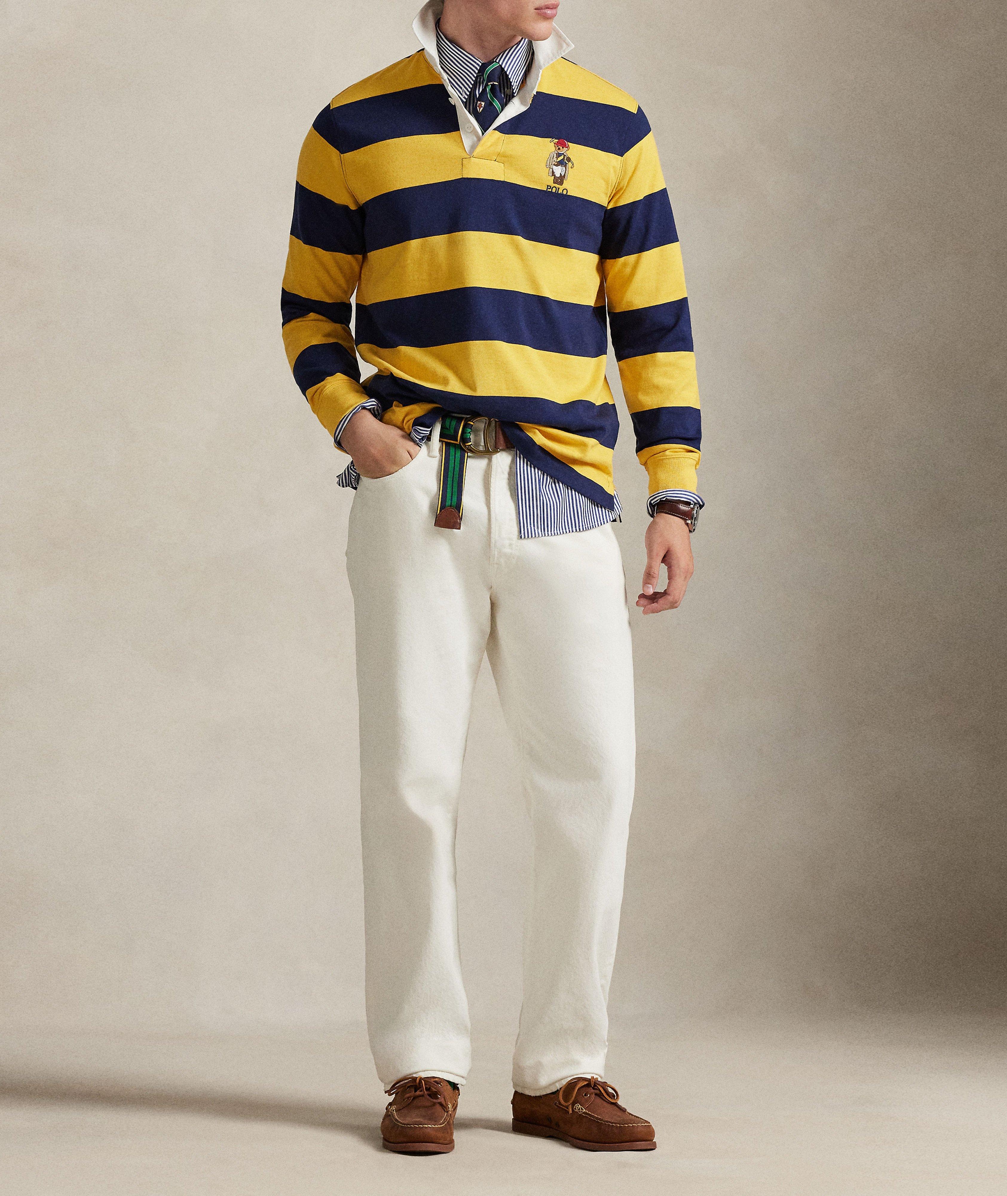 Polo Bear Striped Rugby Shirt image 4