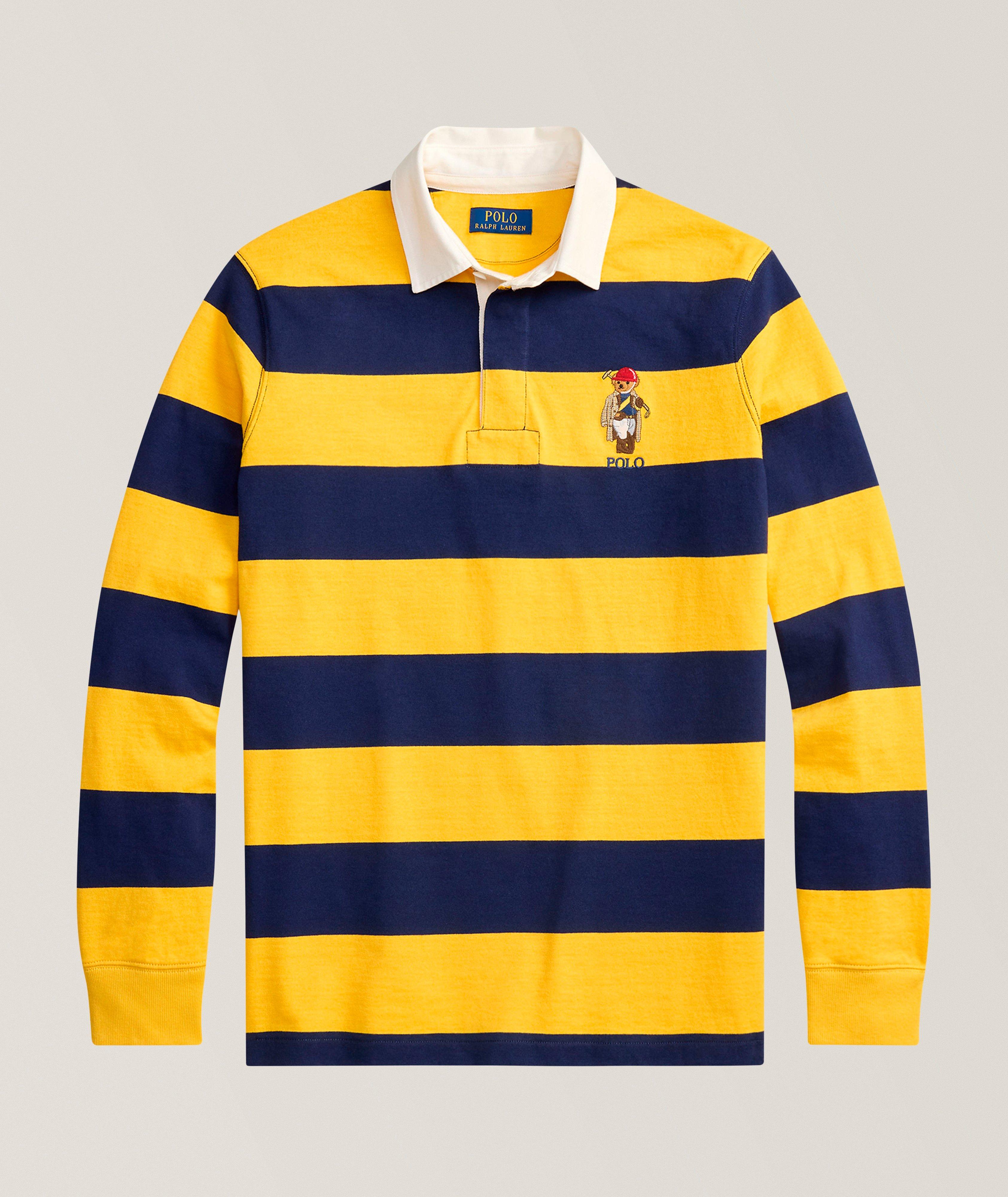 Polo Bear Striped Rugby Shirt image 0