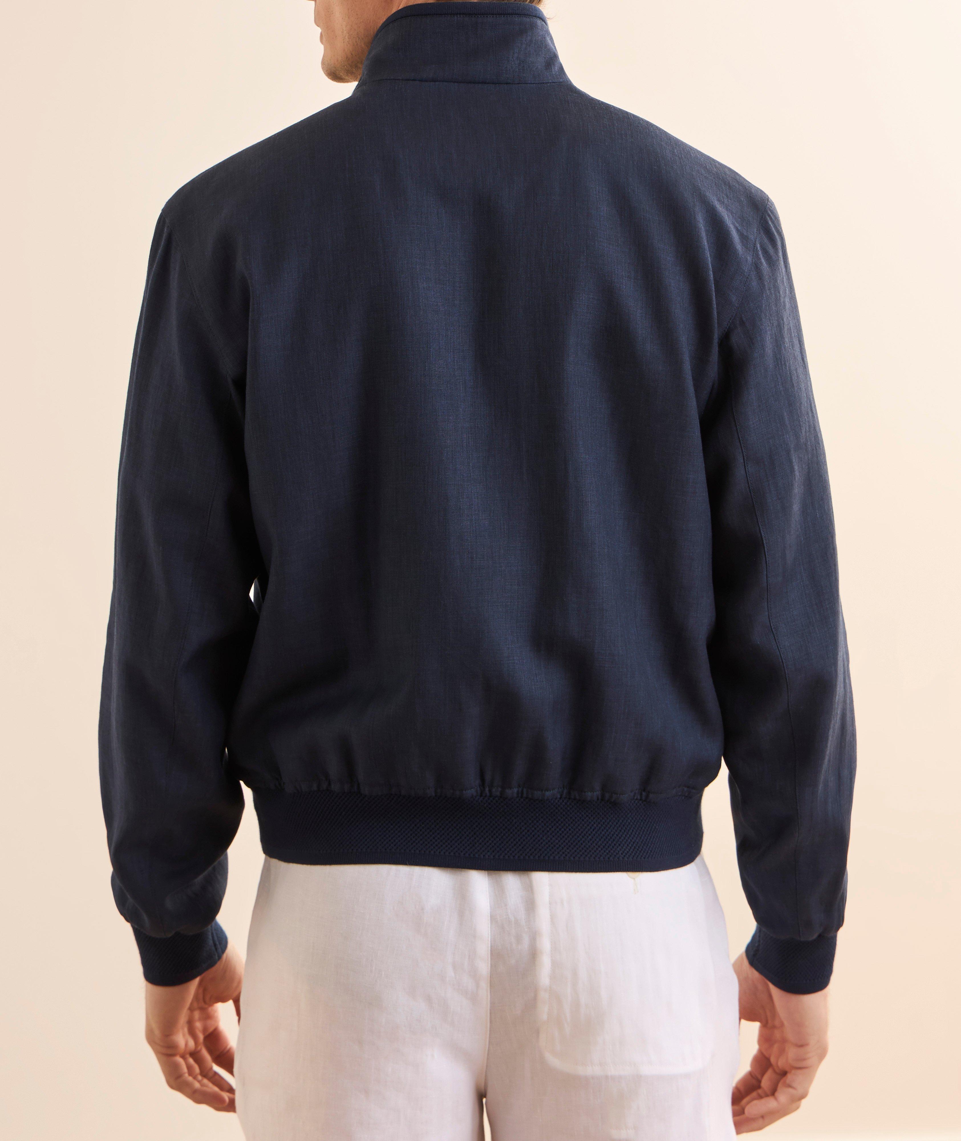 Felton Linen-Blend Bomber image 2