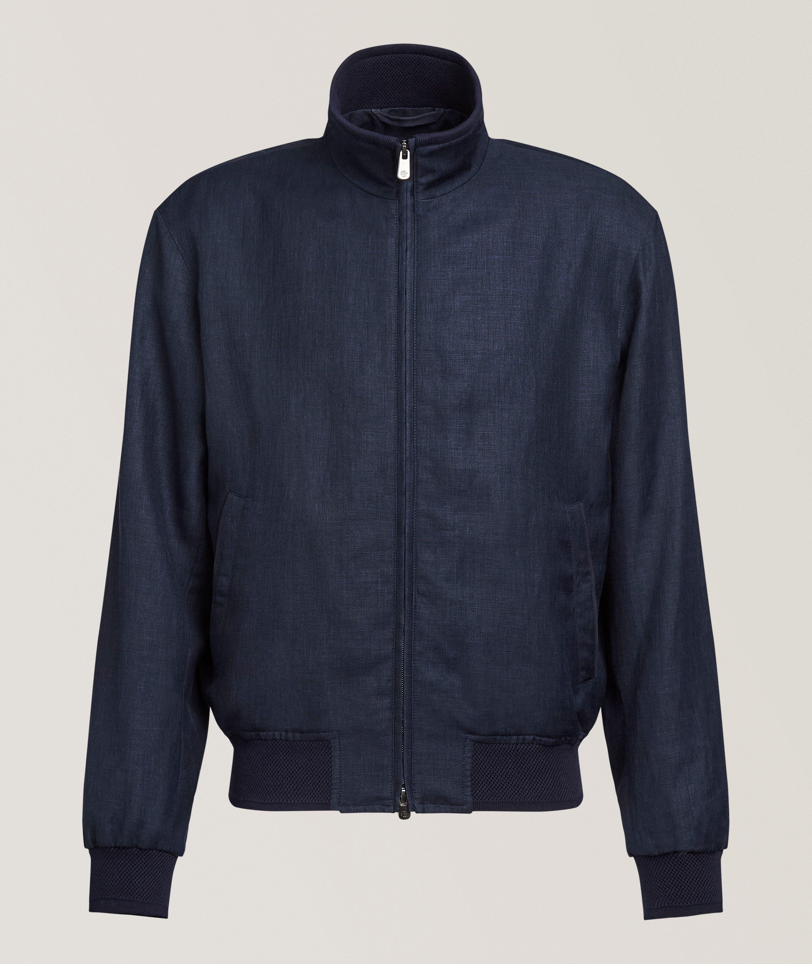 Ralph Lauren Purple Label Felton Linen-Blend Bomber