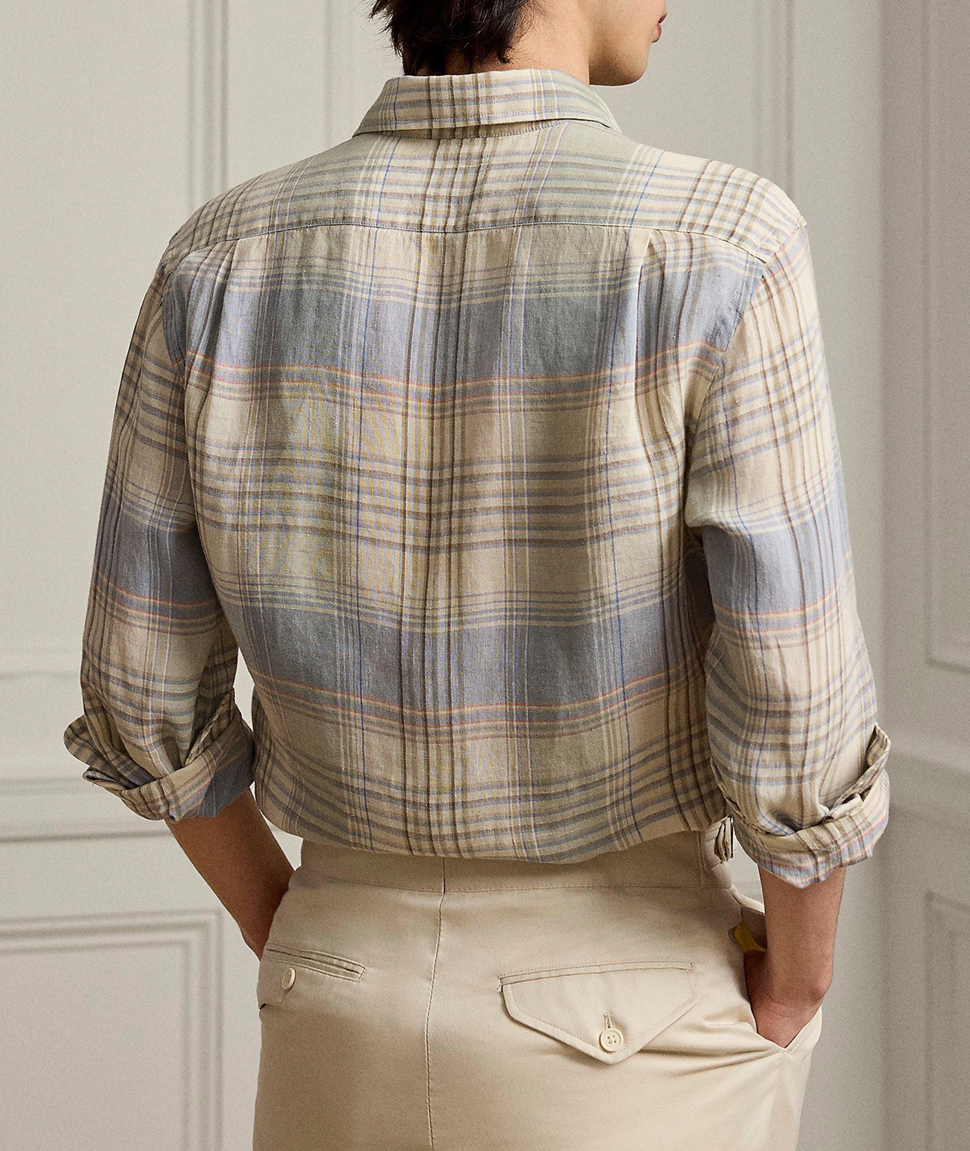 Plaid Linen Shirt image 2