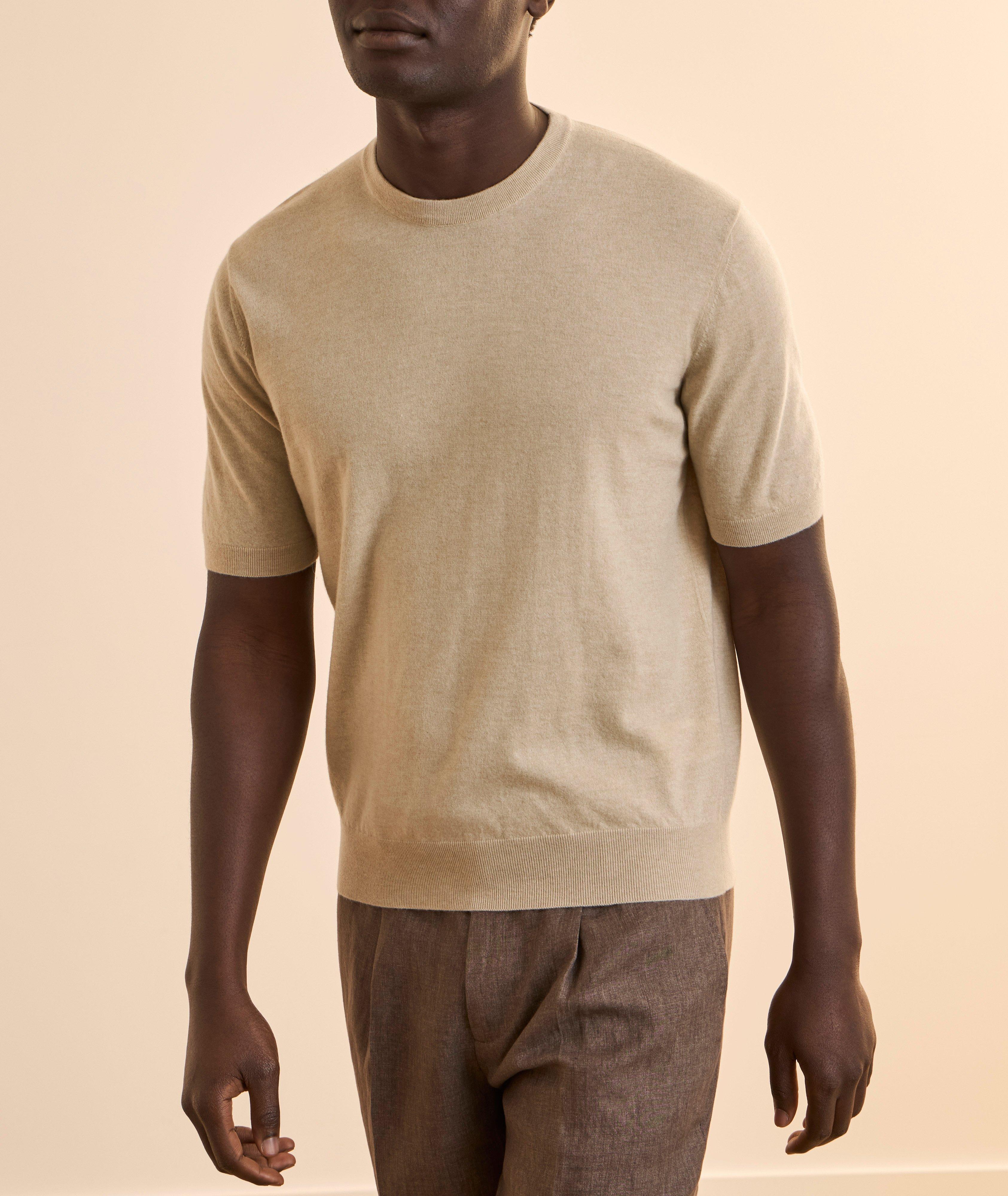 T-shirt maille jersey cachemire image 1