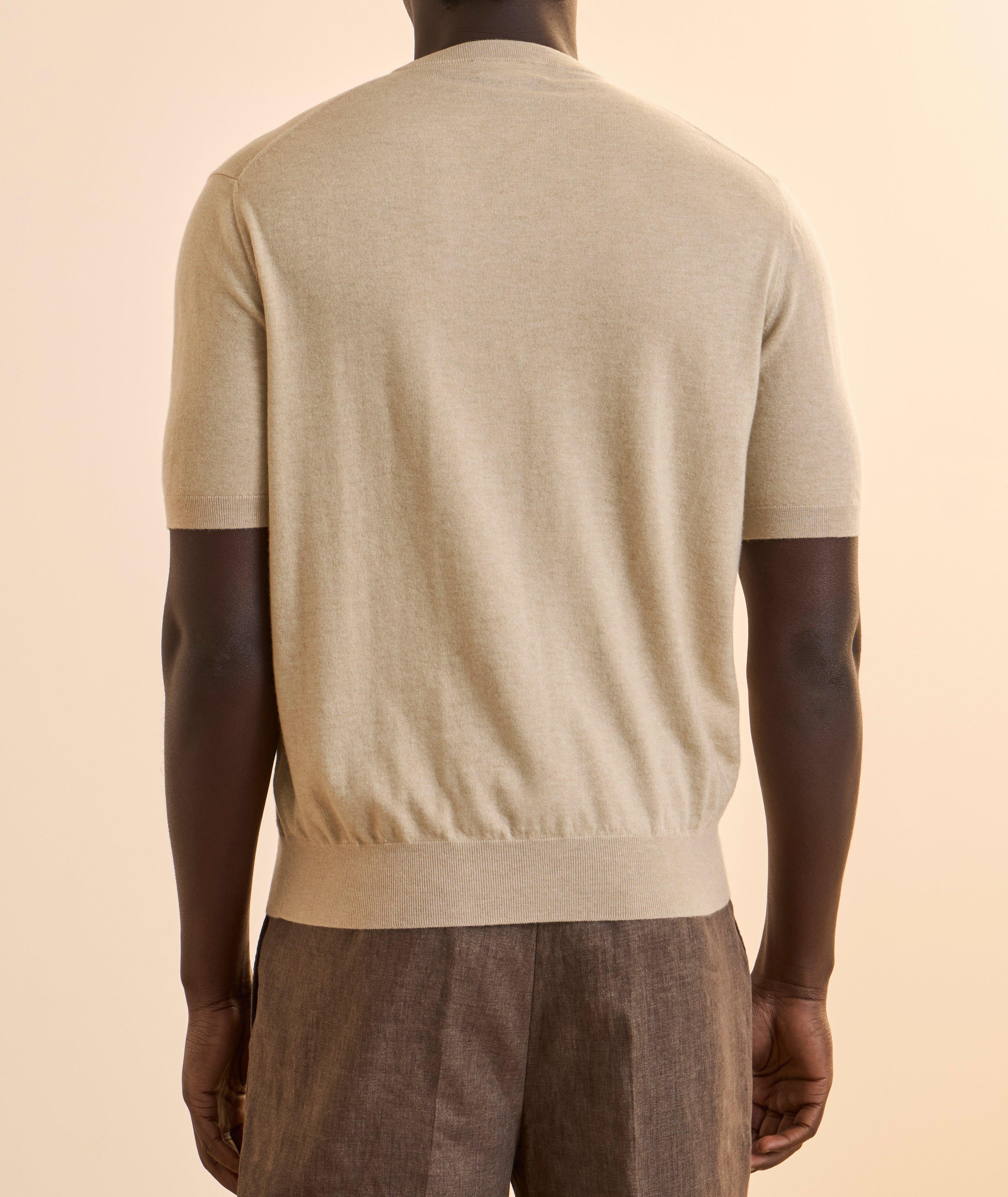 T-shirt maille jersey cachemire image 2