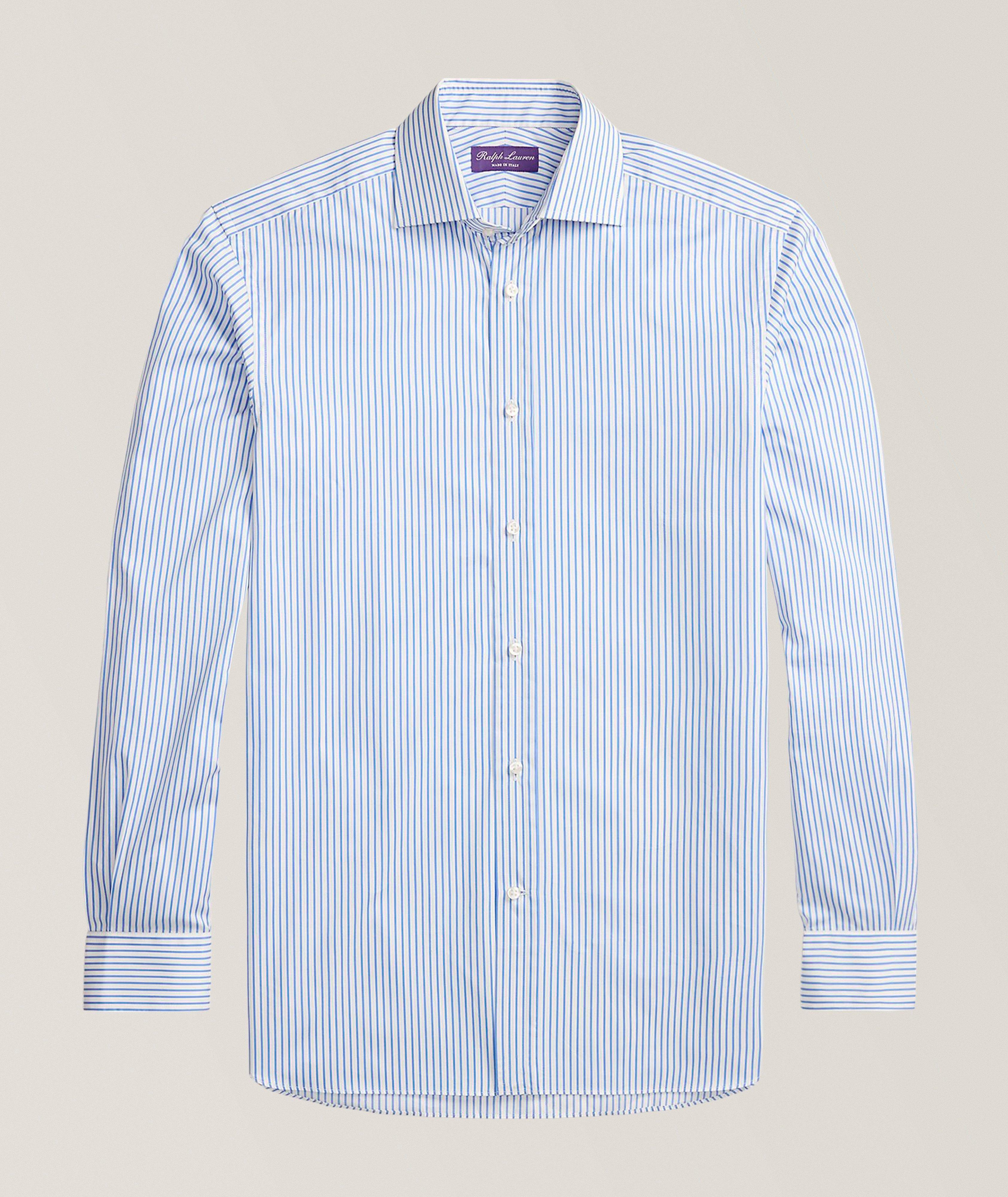 Striped Twill Dress Shirt image 0
