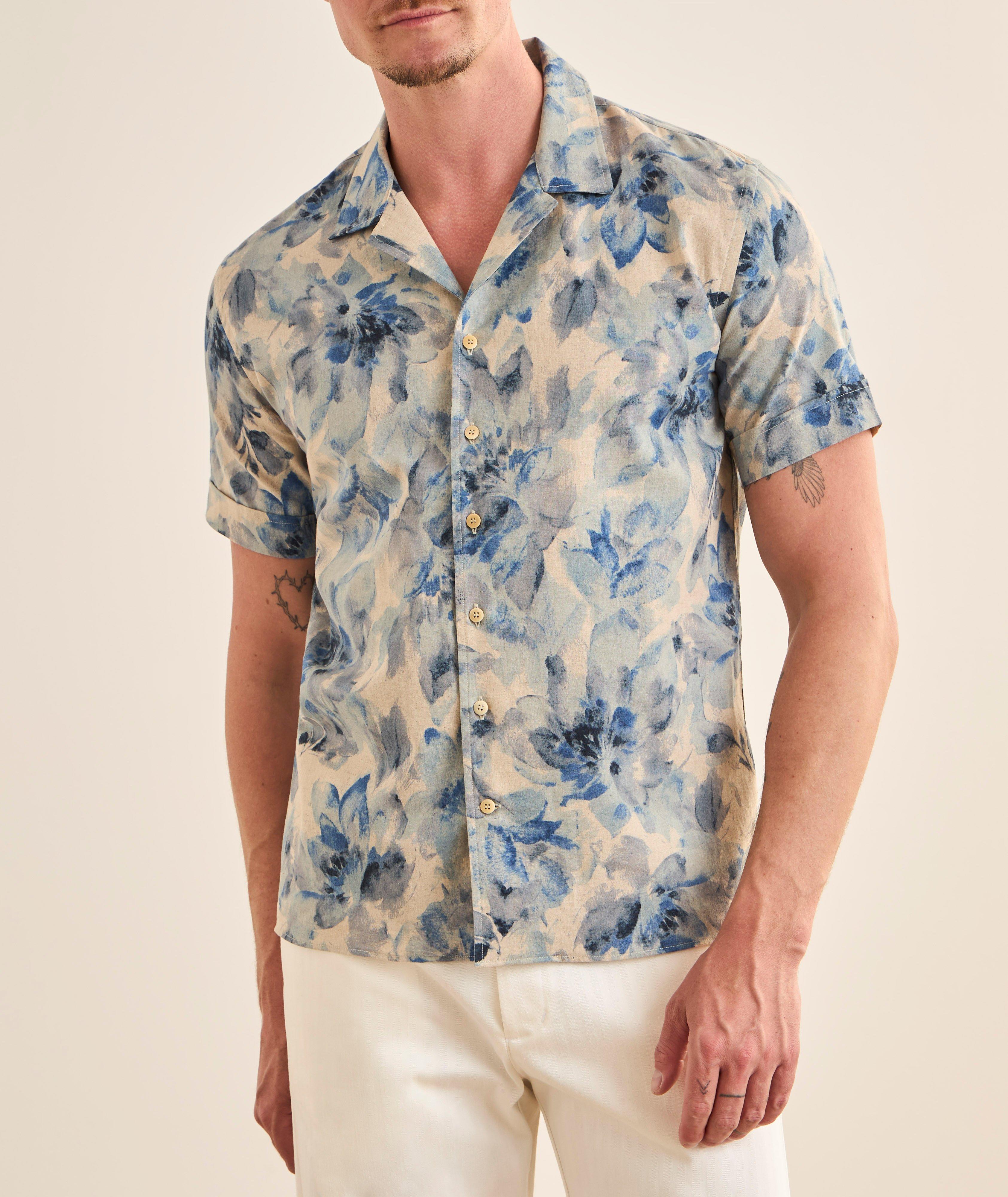 Bloom Cotton-Linen Havana Shirt  image 1