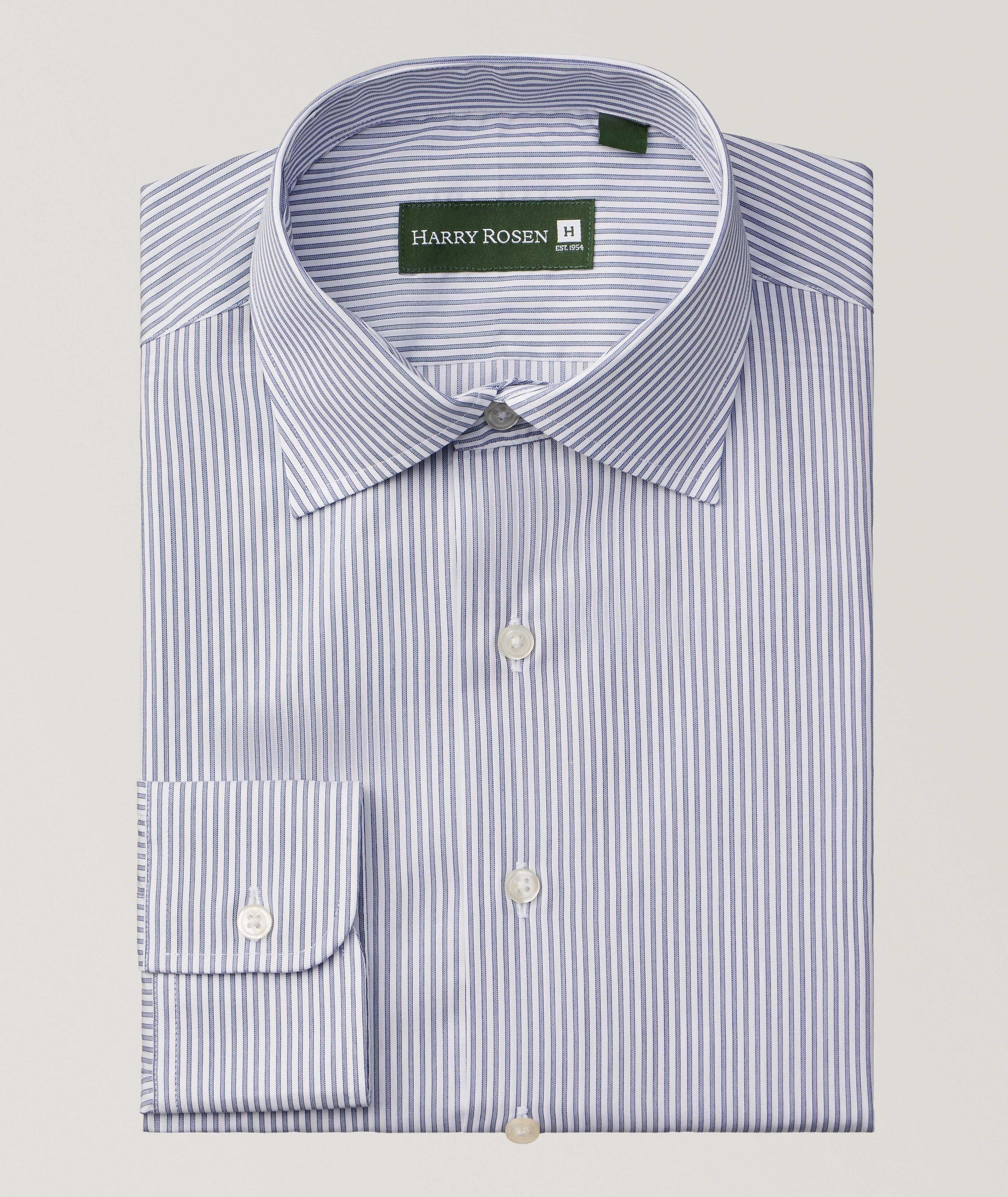 Harry Rosen 1954 Natural Stretch Striped Dress Shirt