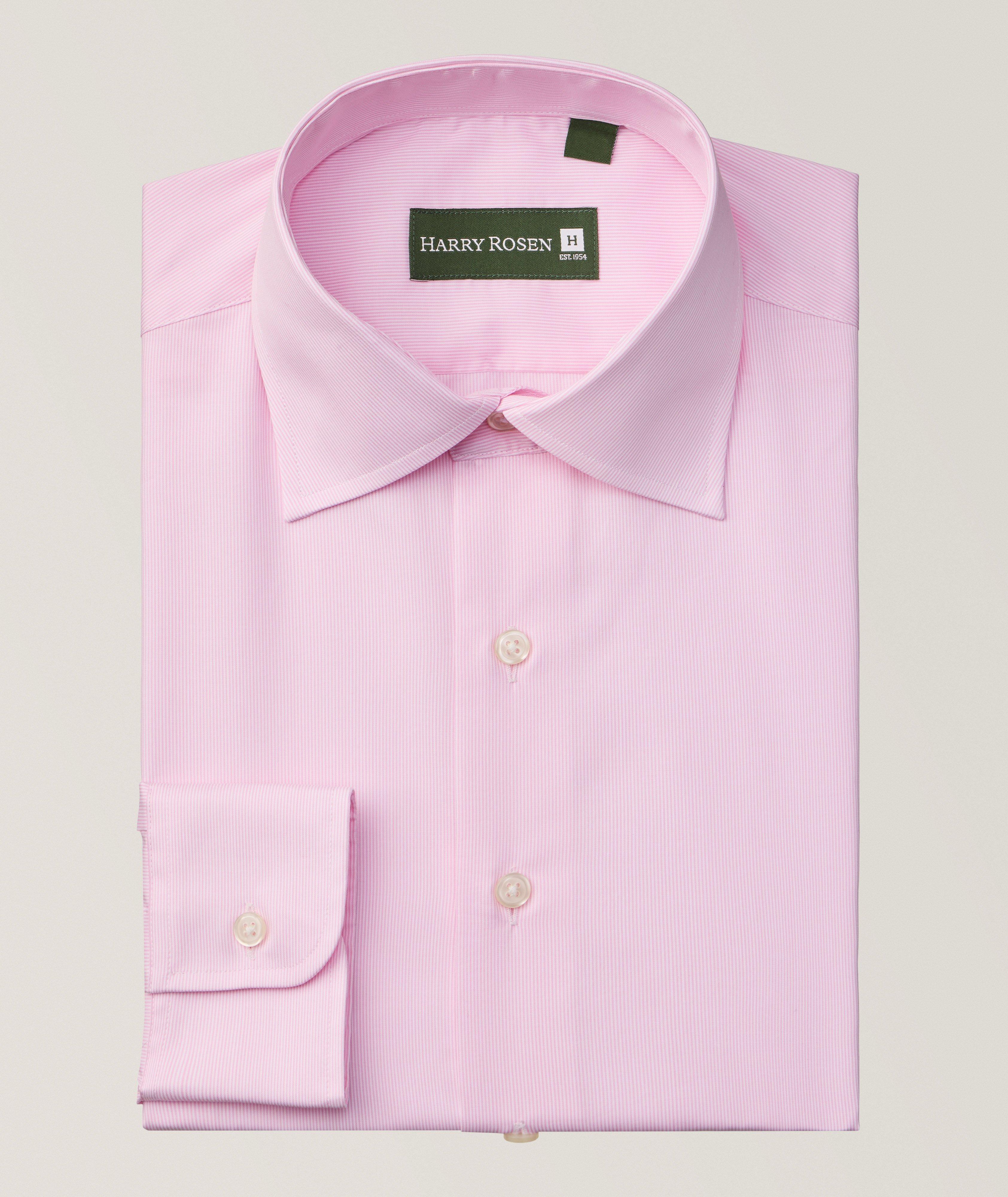 Harry Rosen 1954 Chemise habillée micro-rayures extensible naturel