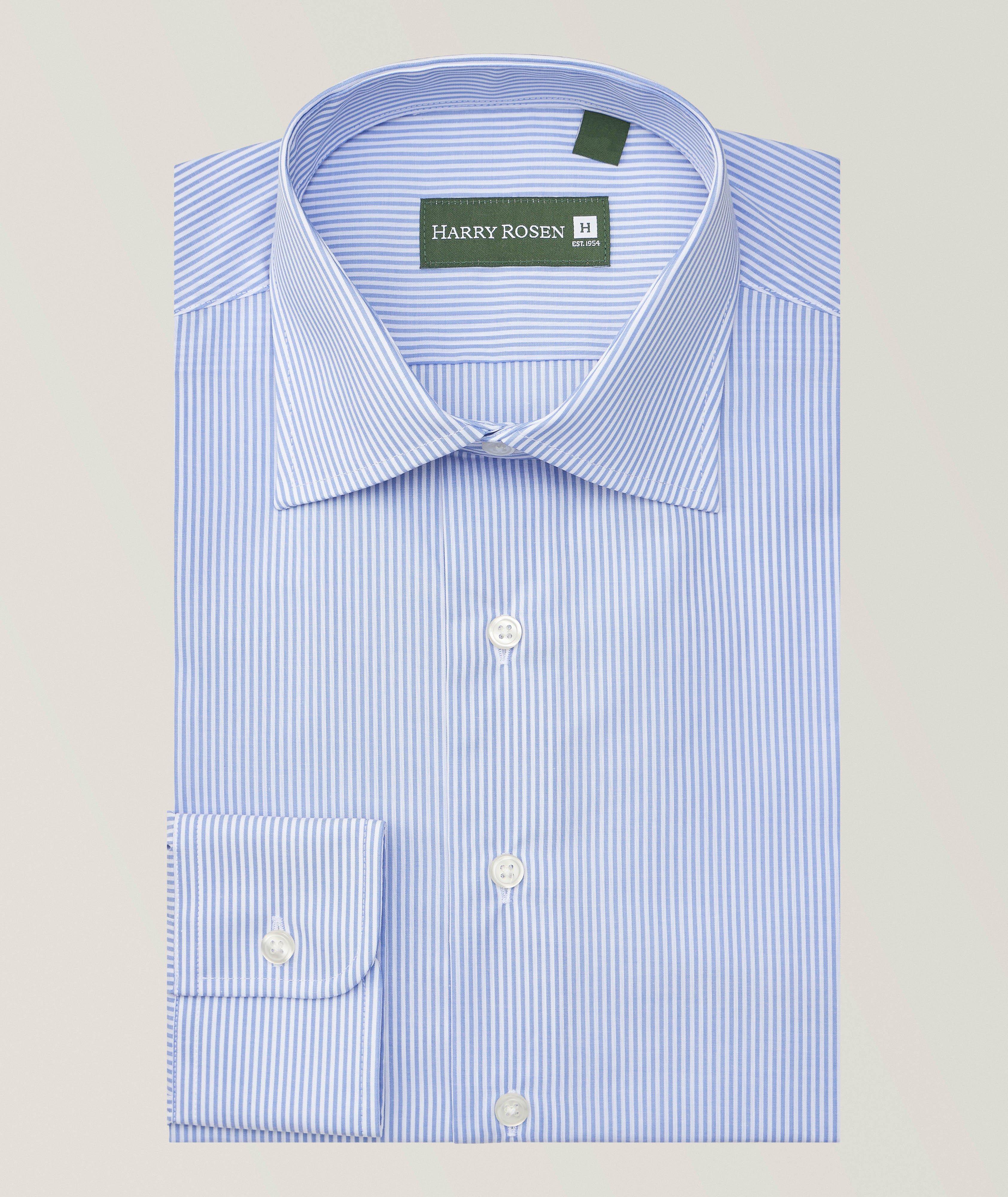 Harry Rosen 1954 Chemise habillée rayée extensible naturel
