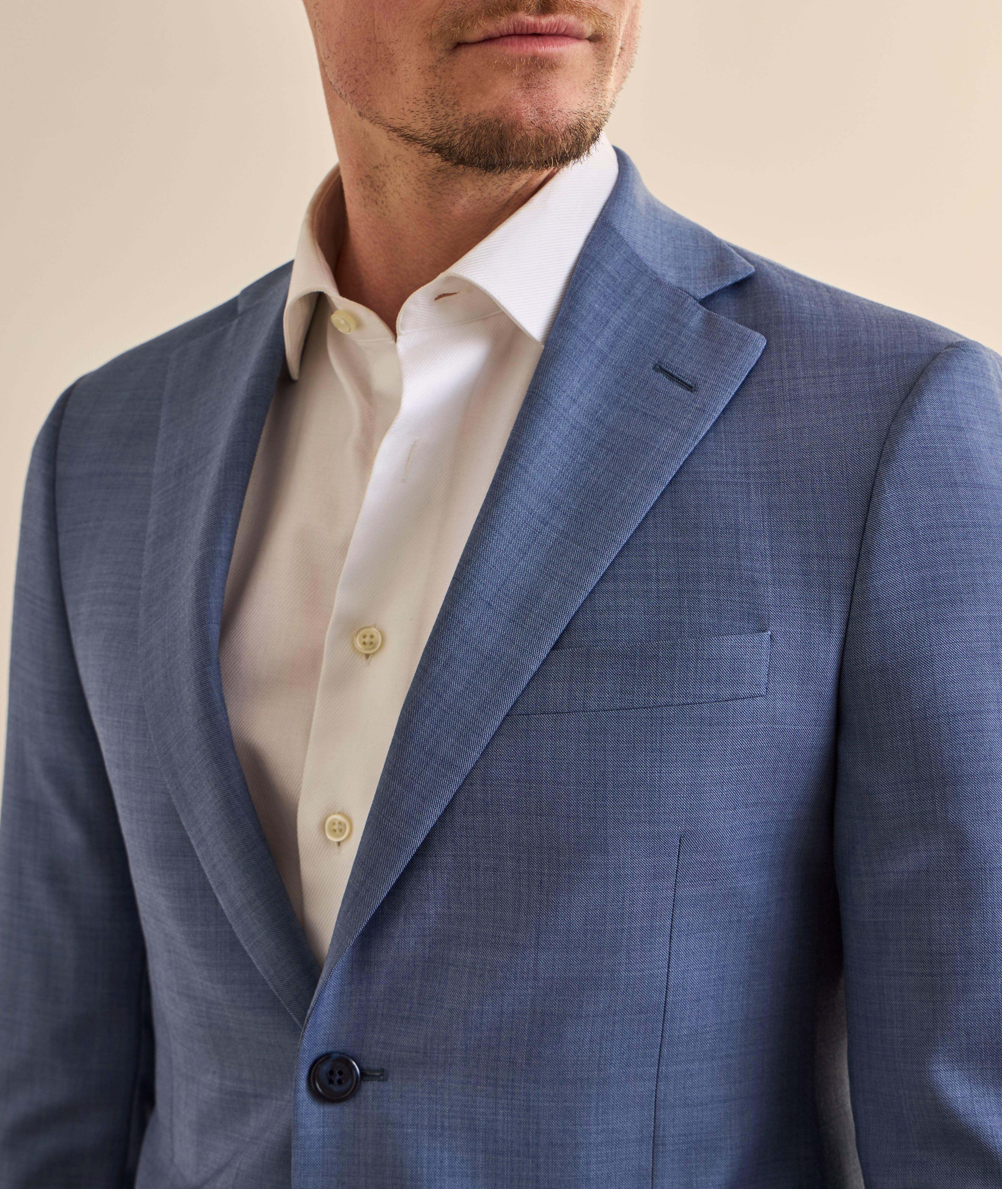Sharkskin Super 110s Wool Suit image 3