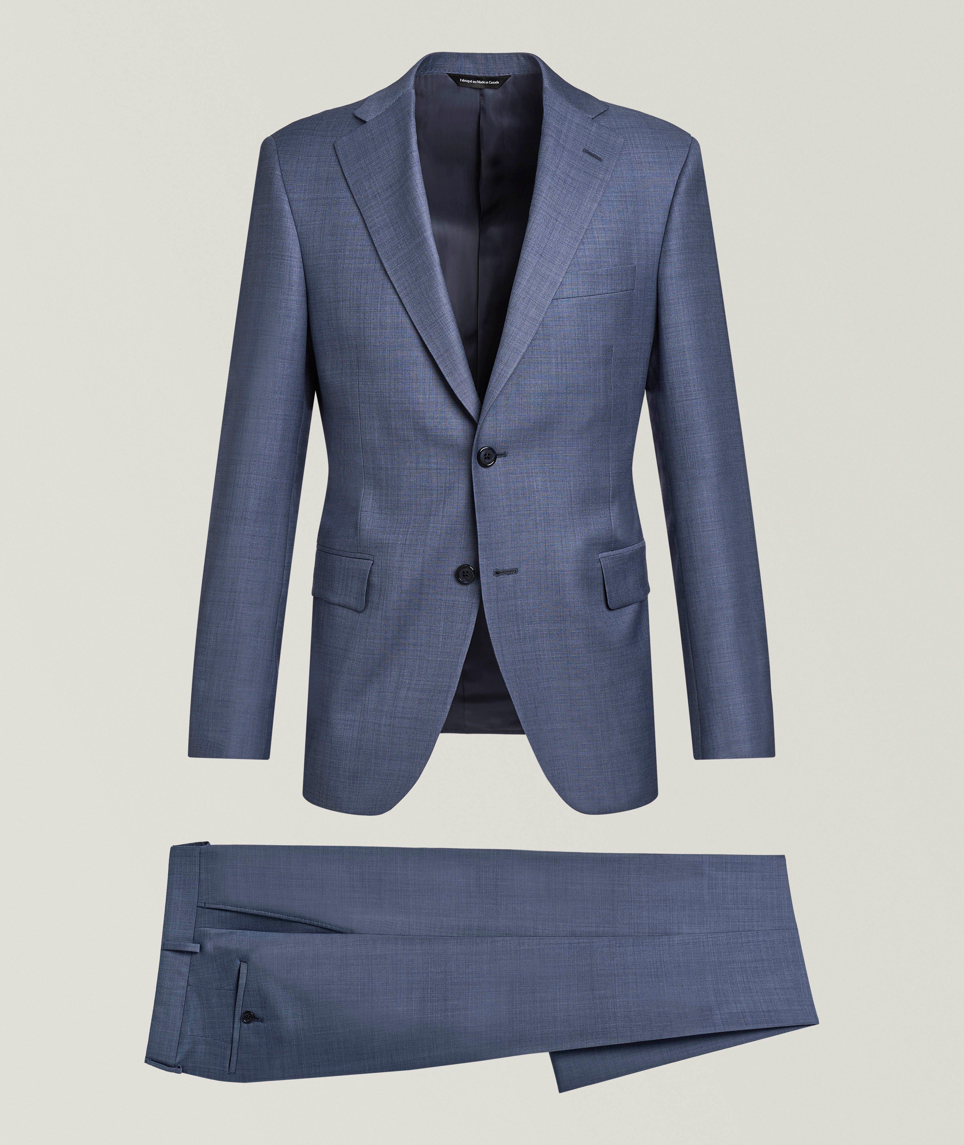 Sharkskin Super 110s Wool Suit image 0