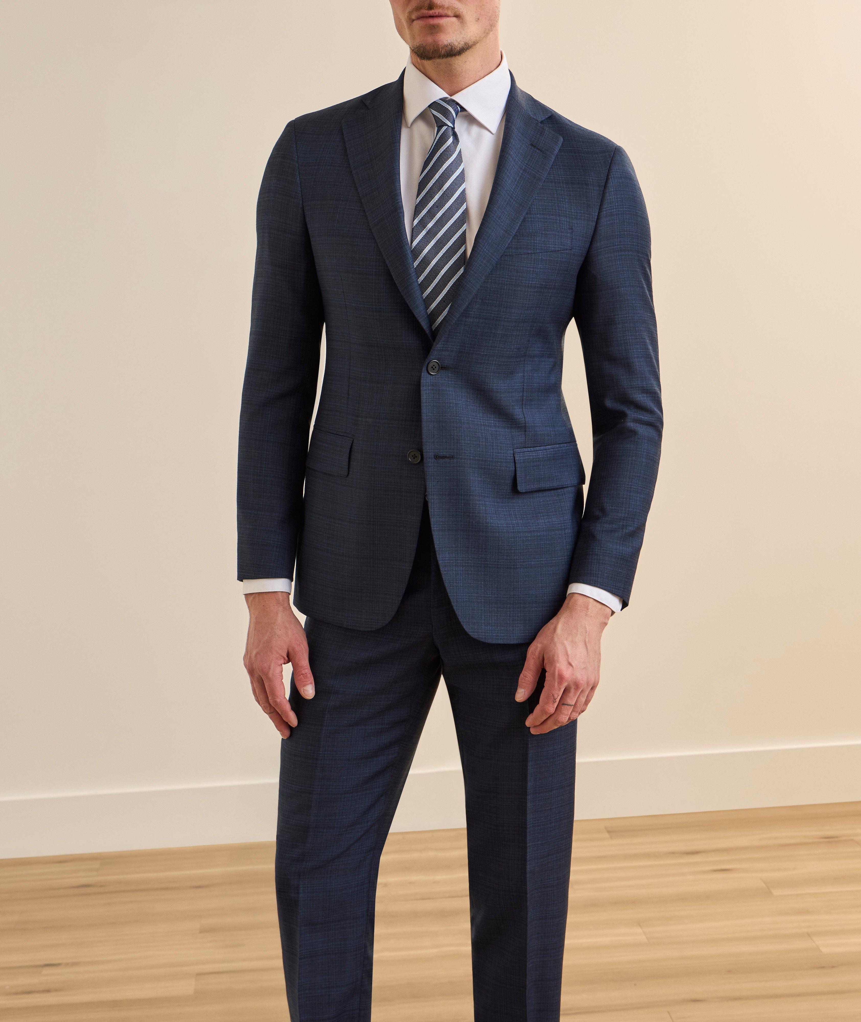 Plaid Super 110s Wool Suit image 1