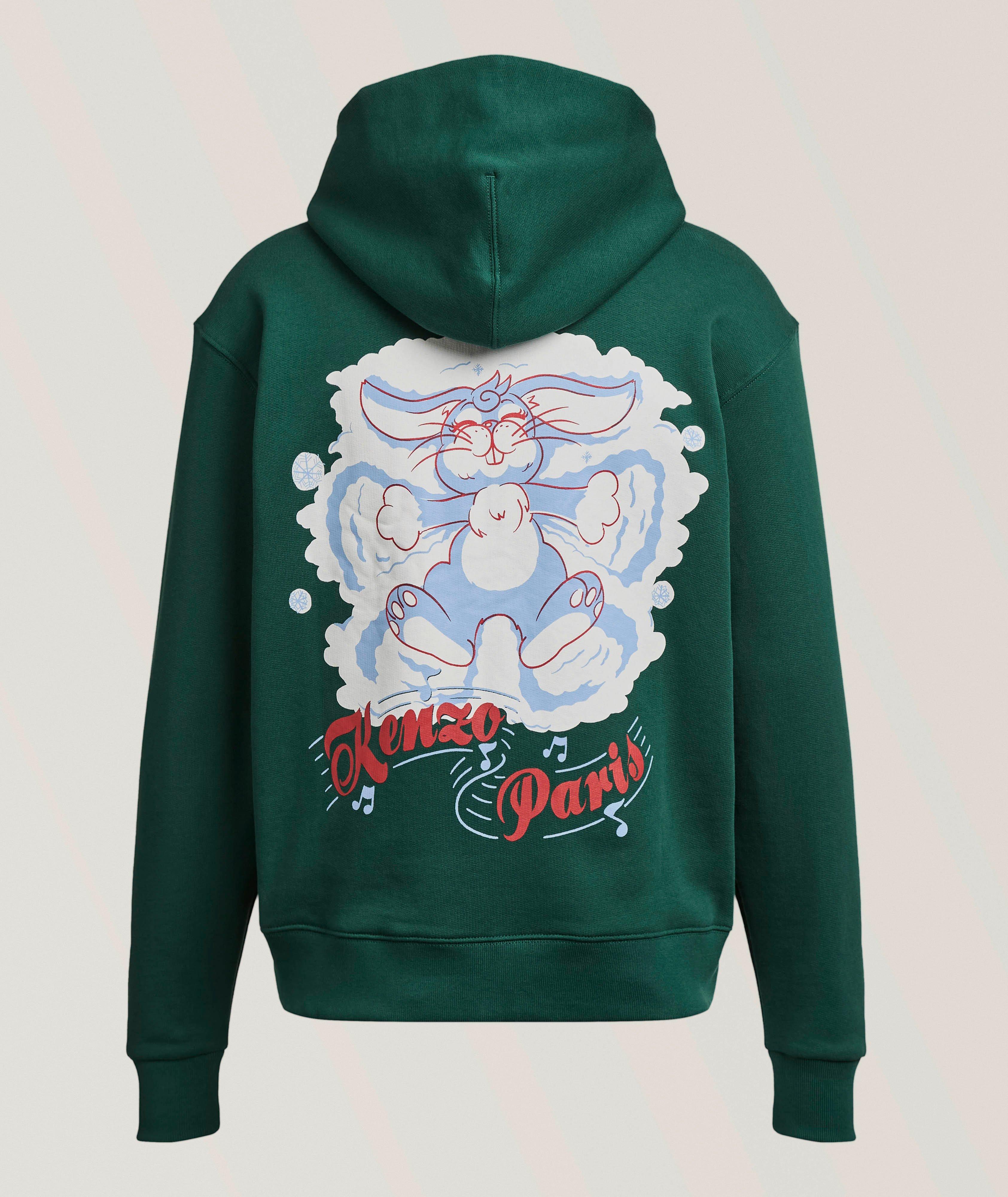 KENZO DK TEAL BUNNY FZ HDY image 1