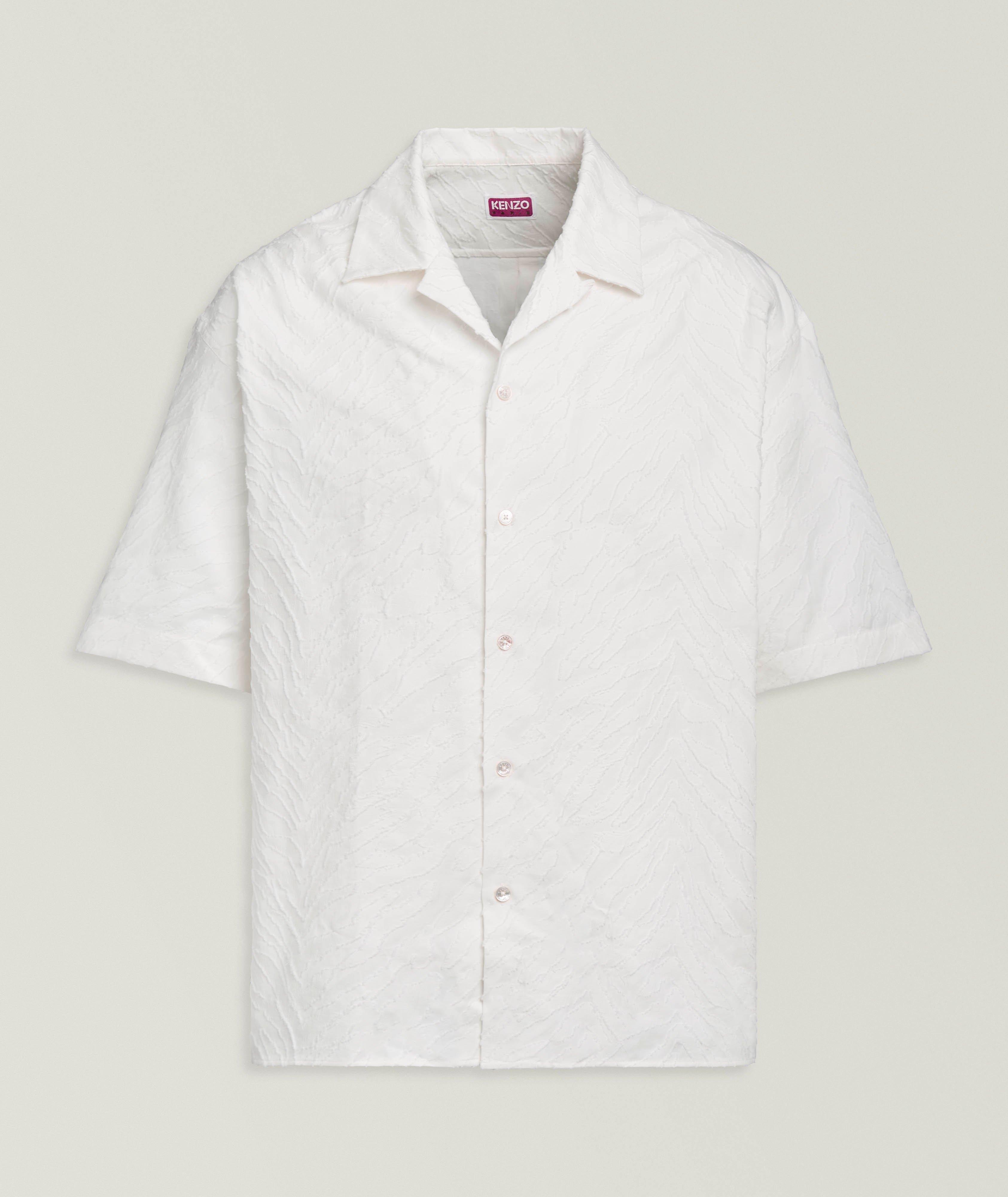 Kenzo KENZO Tiger Jacquard Cotton Camp Shirt