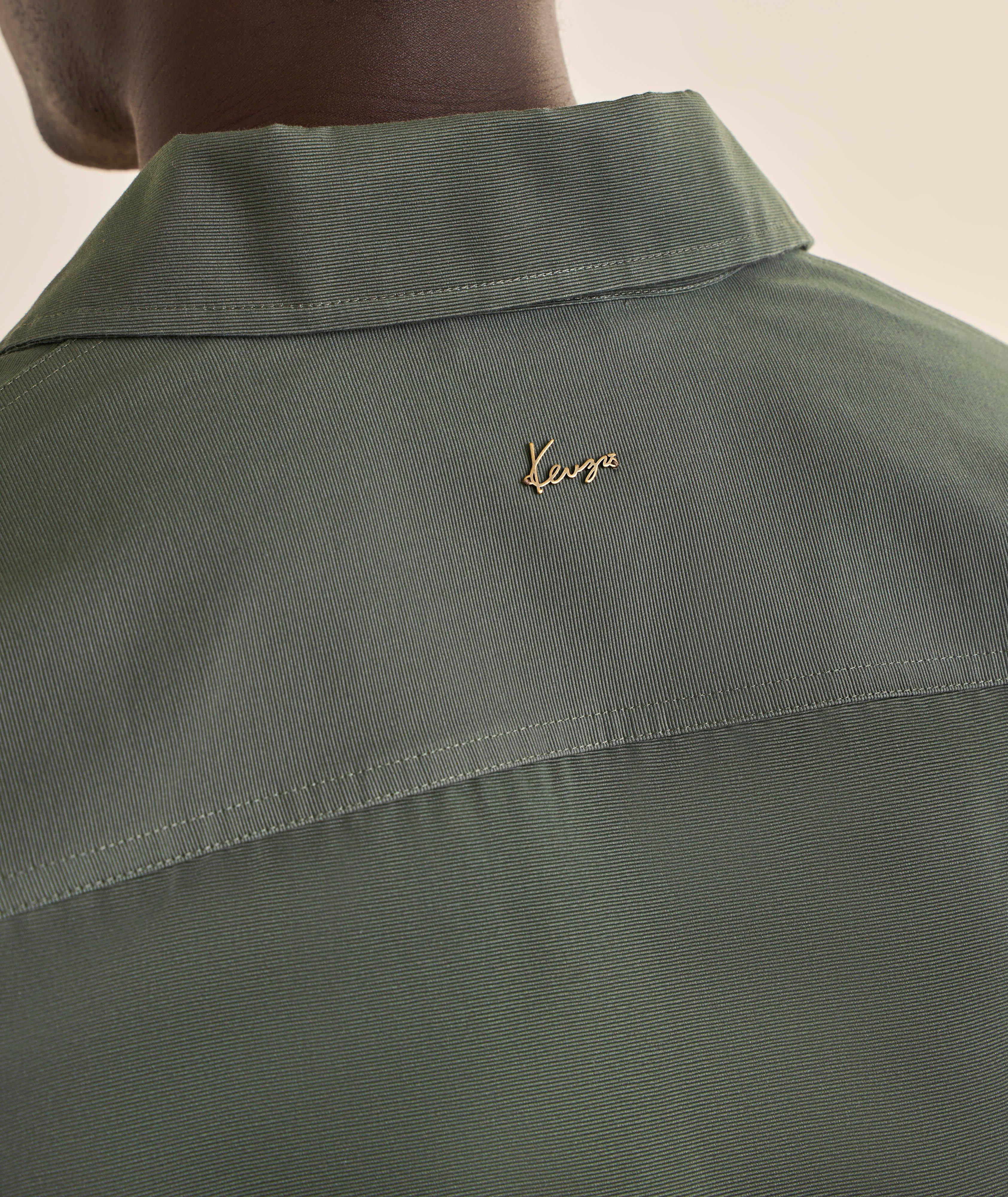 Asymmetric Pocket Cotton Overshirt image 4