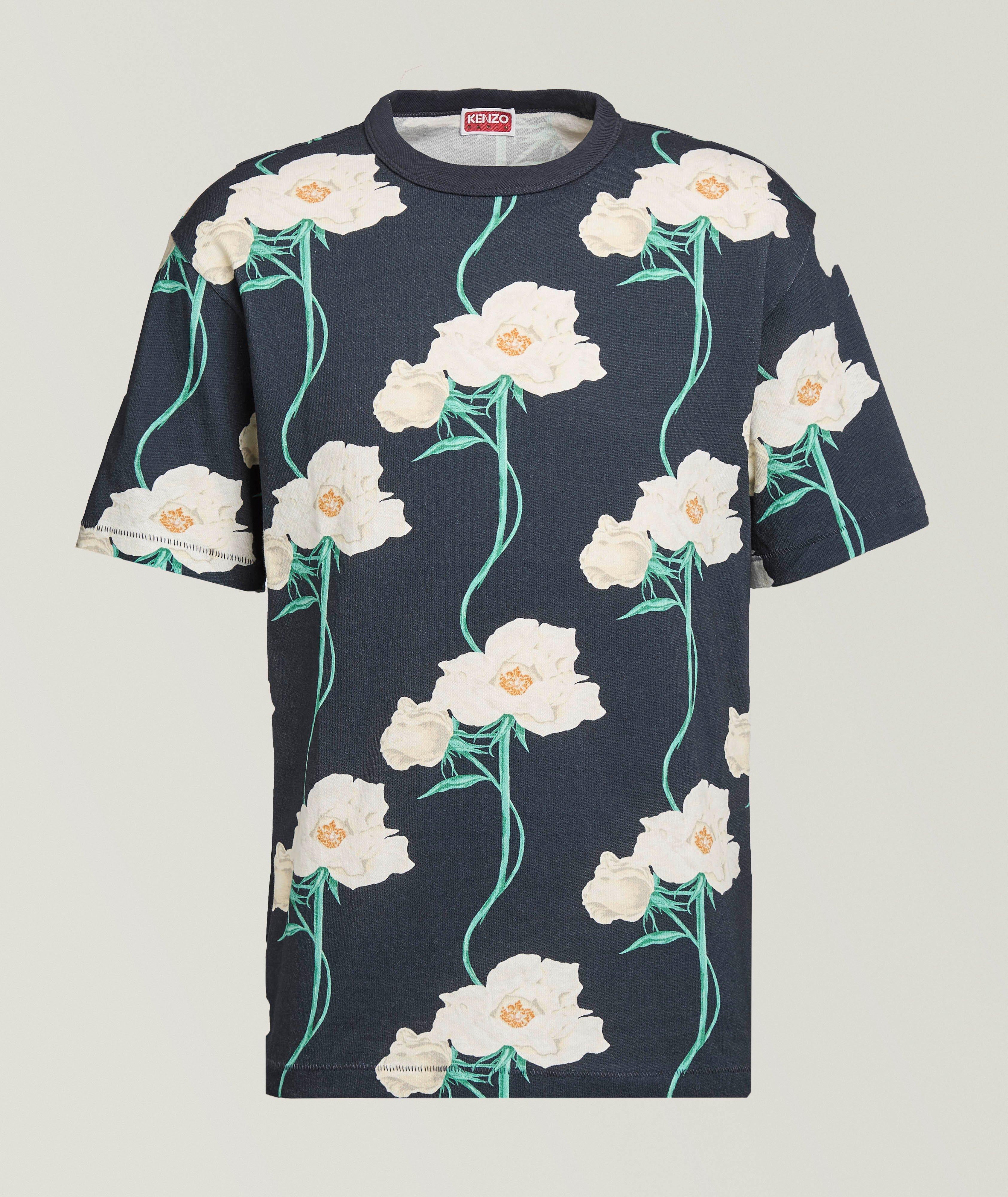 Tシャツ(半袖/袖なし) KENZO 'Roses' T-shirt 2019ss Kenzo Archive Rose Cotton T-Shirt | T-Shirts | Harry Rosen