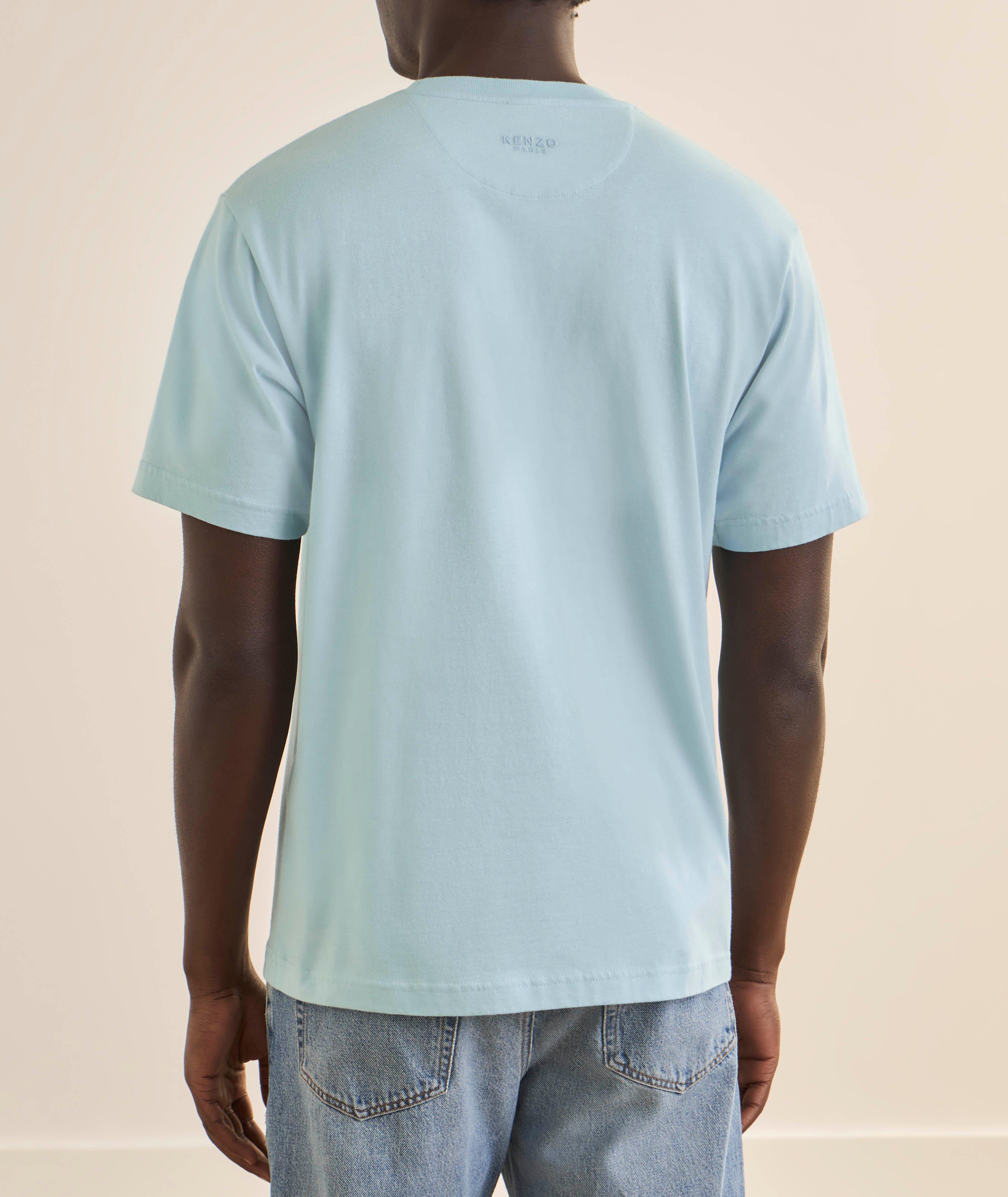 Embroidered Boke Flower Cotton T-Shirt image 2