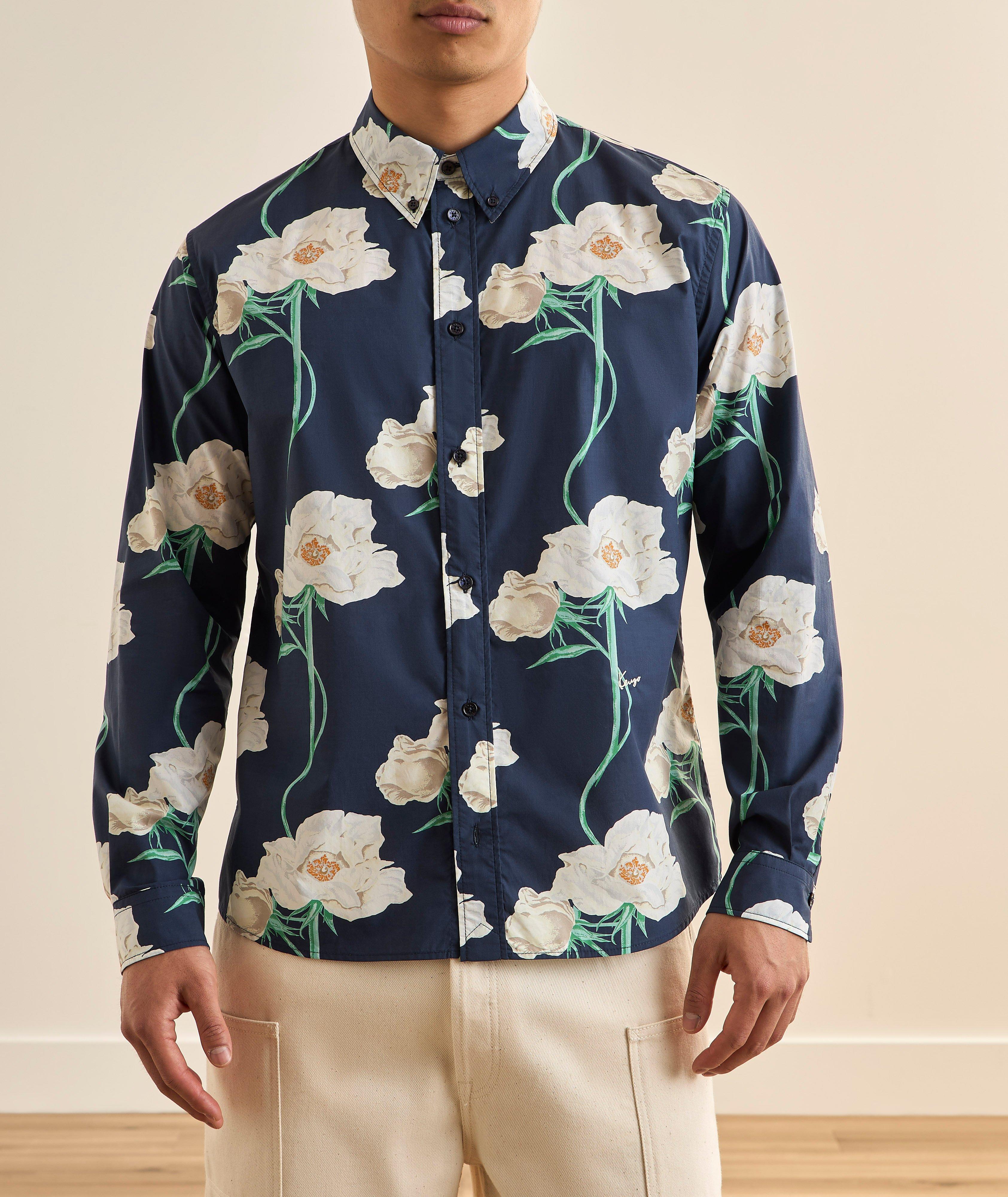 Kenzo Kenzo Floral Cotton Shirt | Casual Shirts | Harry Rosen