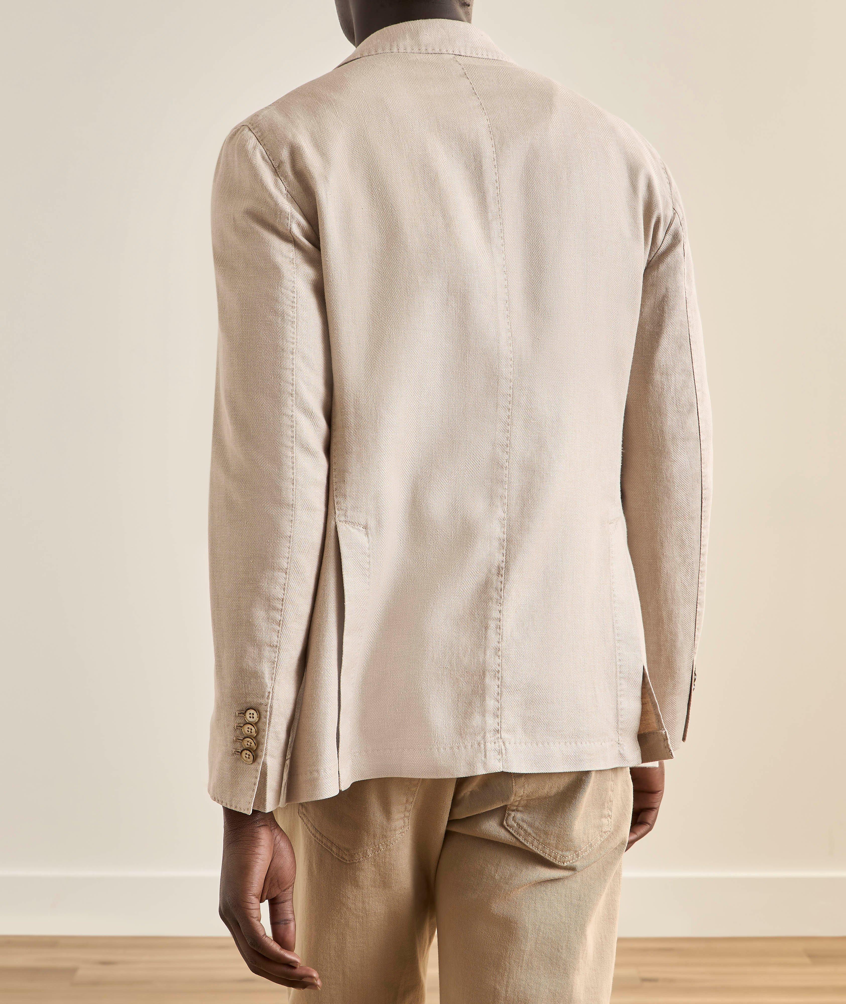 Herringbone Linen-Cotton Twill Sport Jacket image 2