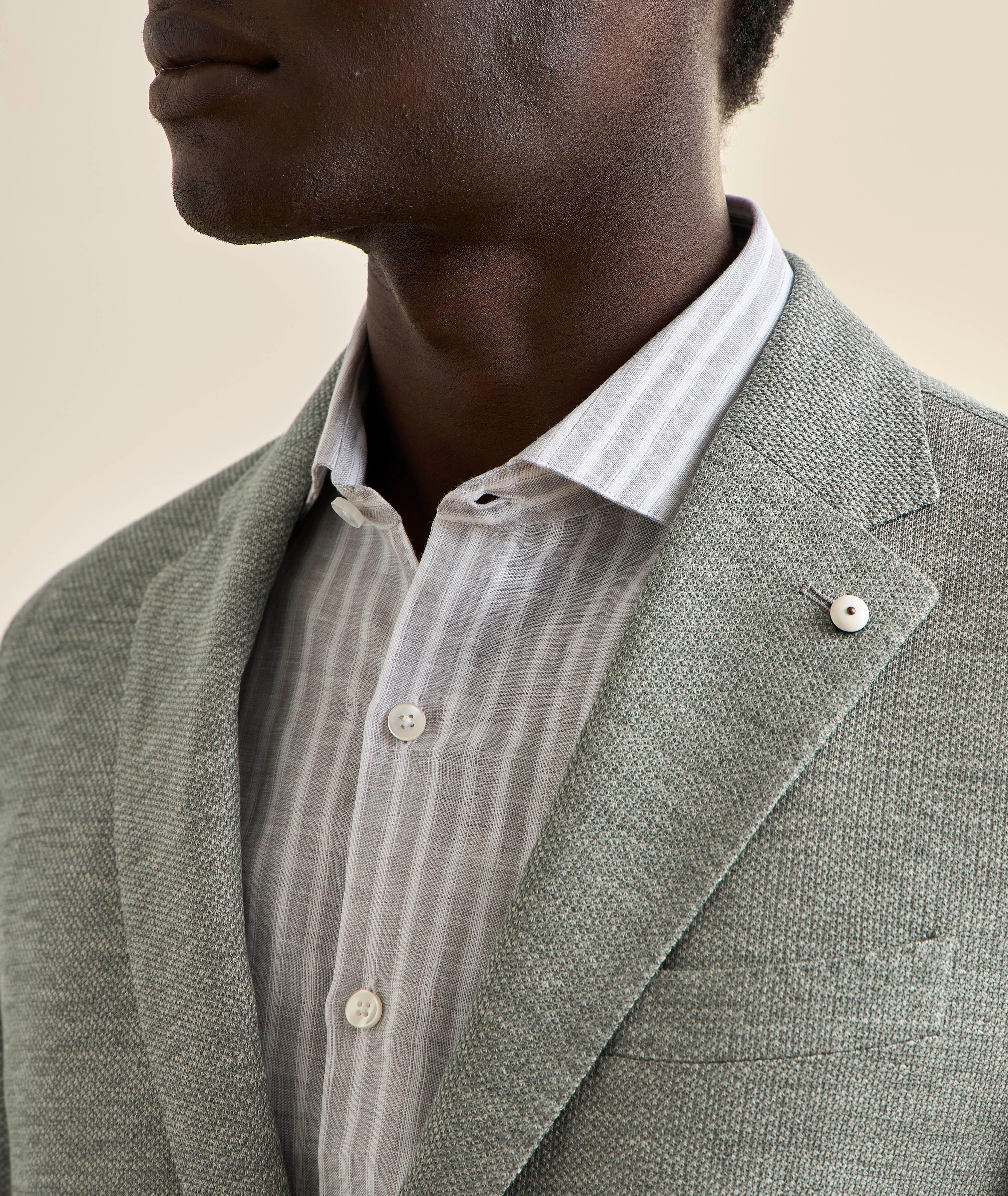 Mélange Linen-Cotton Sport Jacket image 2
