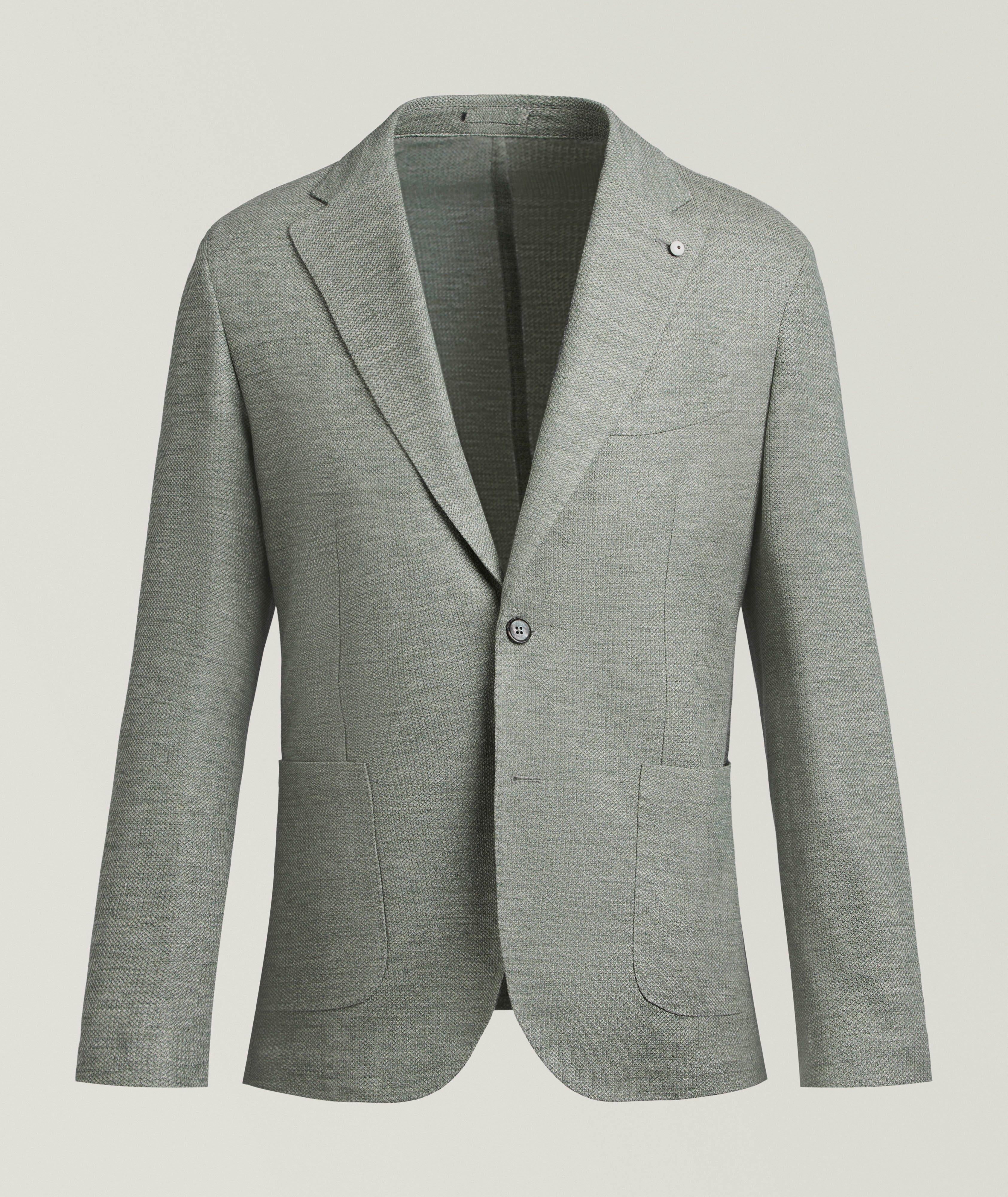 Mélange Linen-Cotton Sport Jacket image 0