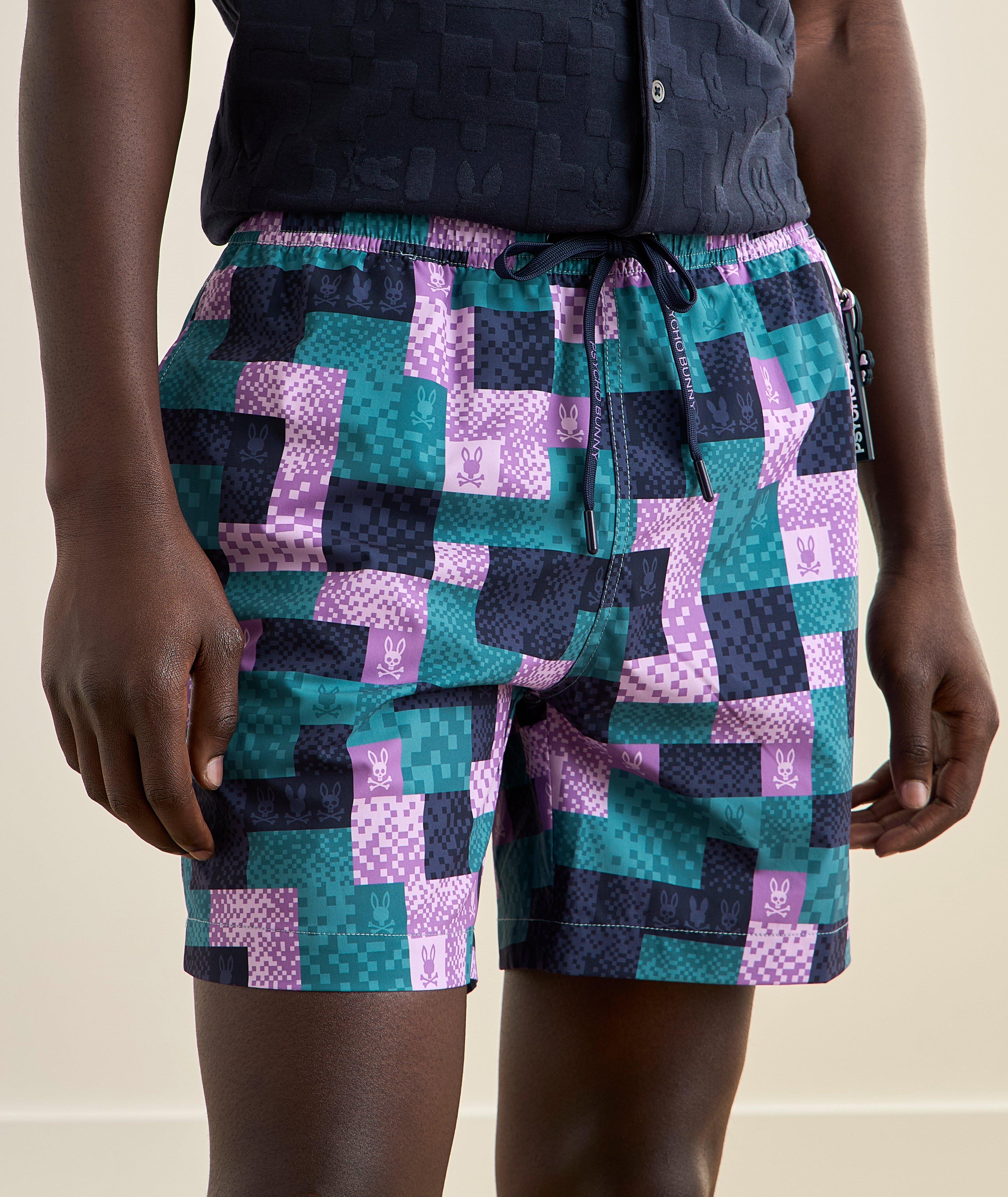 Square Logo-Print Swim Shorts image 1