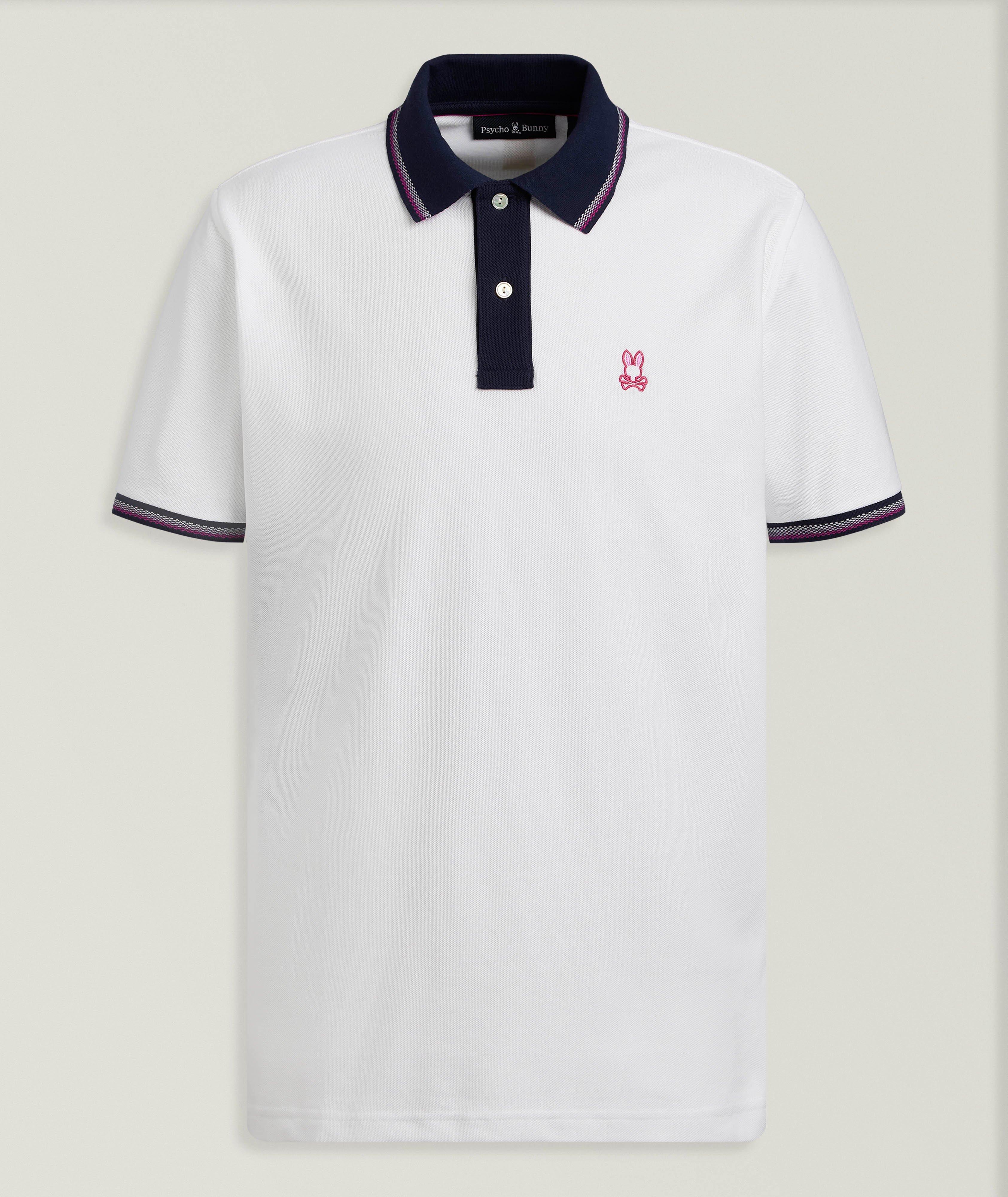 Psycho Bunny Polo piqué coton pima bordures-intarsia