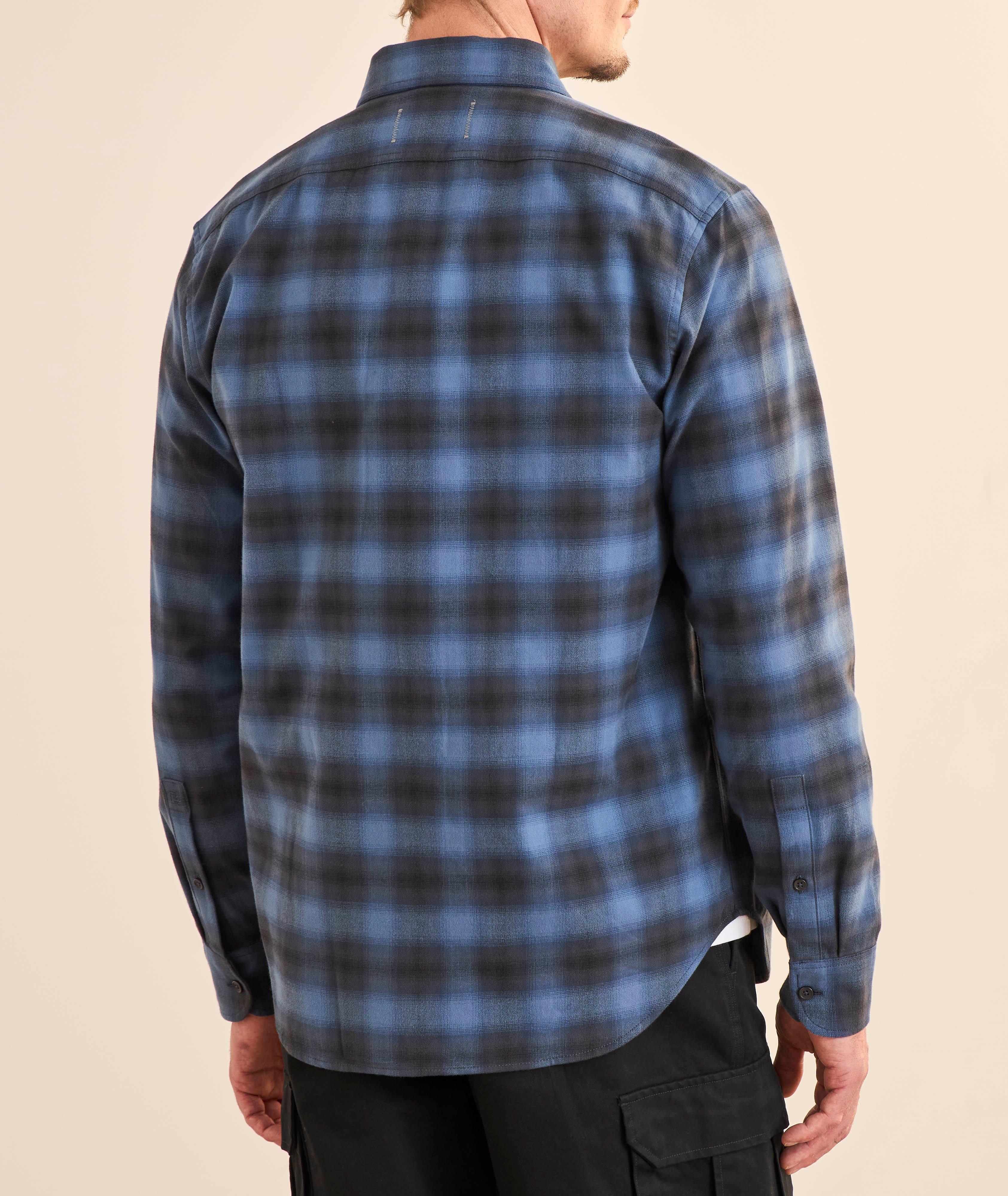 Chemise coton à carreaux ombrés  image 2