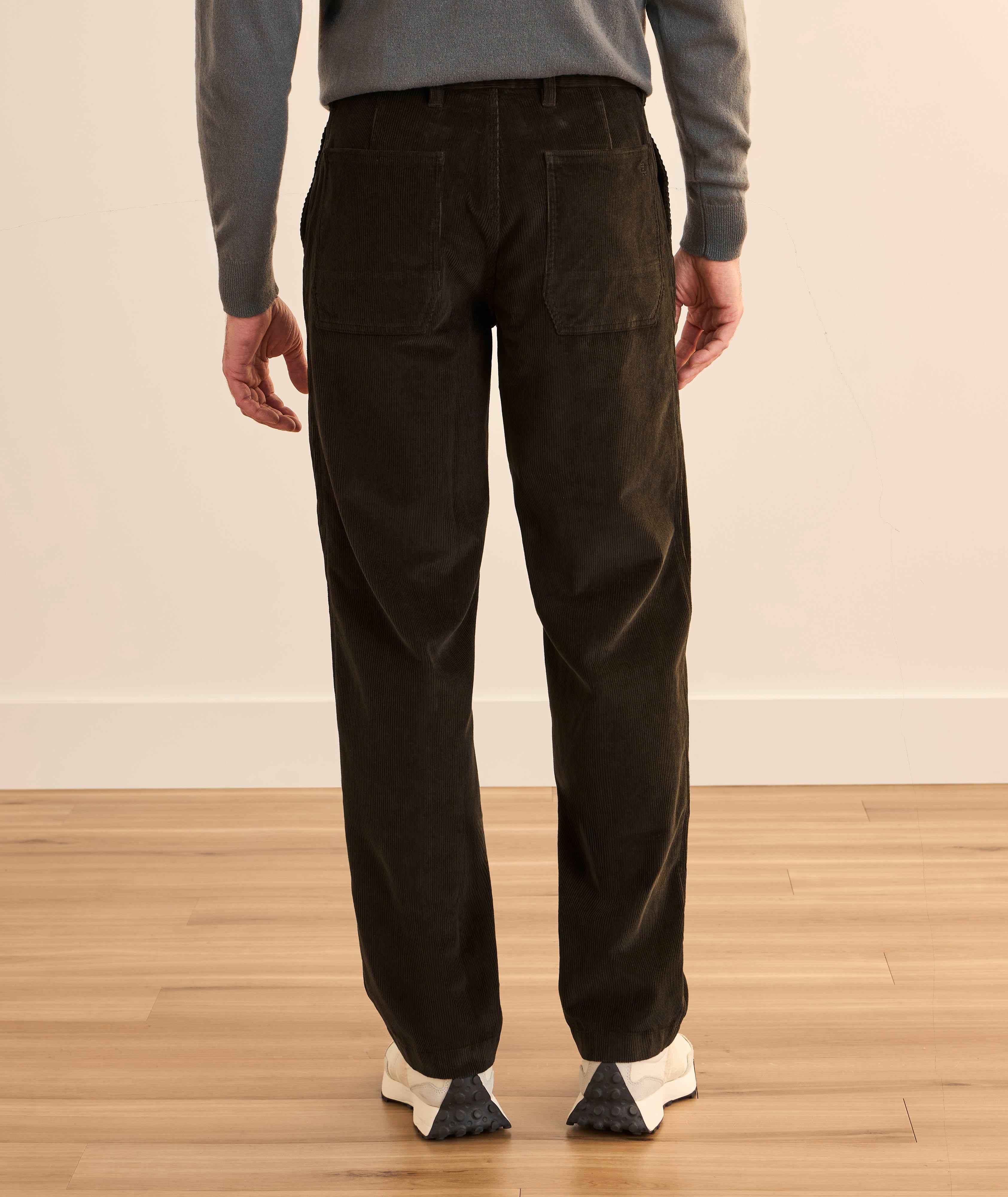 Pantalon en velours côtelé à côtes fines image 2