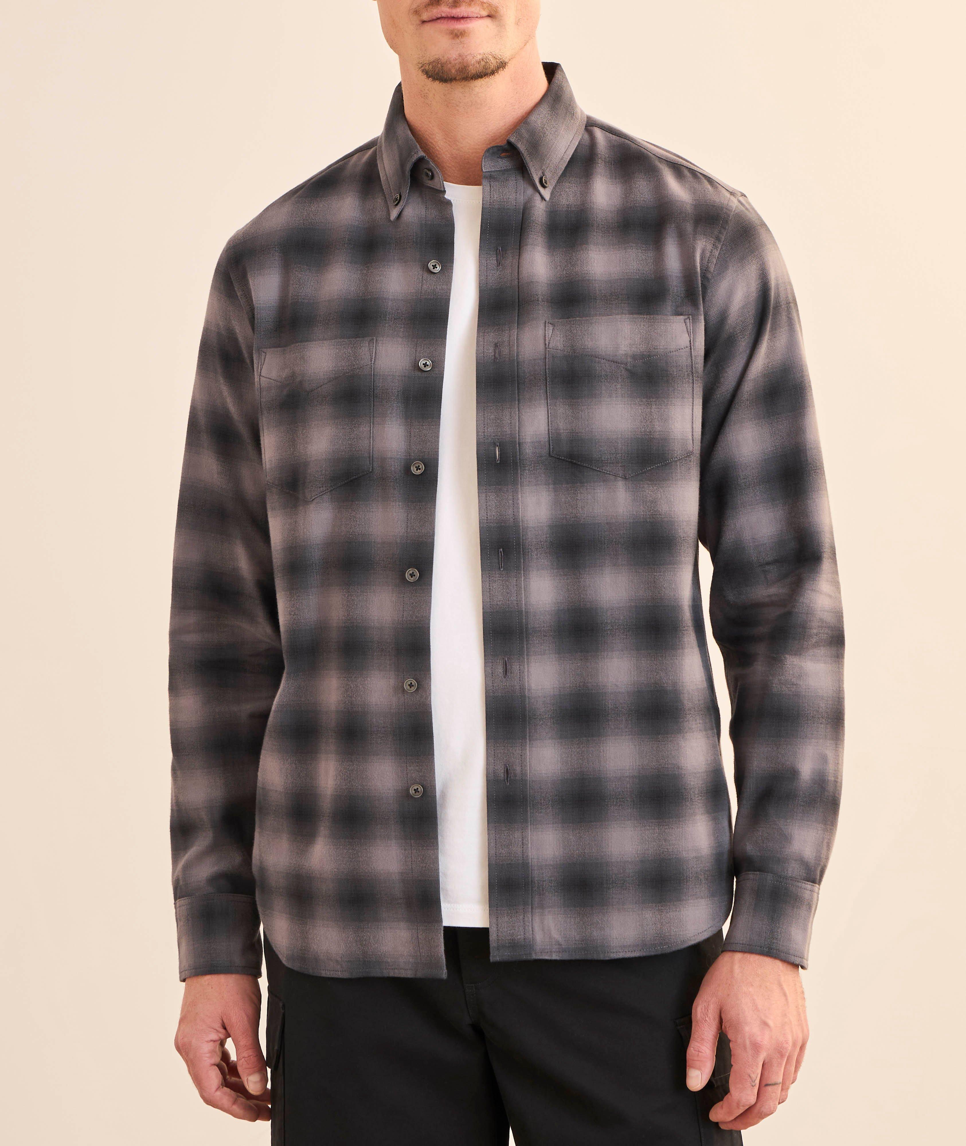 Chemise coton à carreaux ombrés image 1