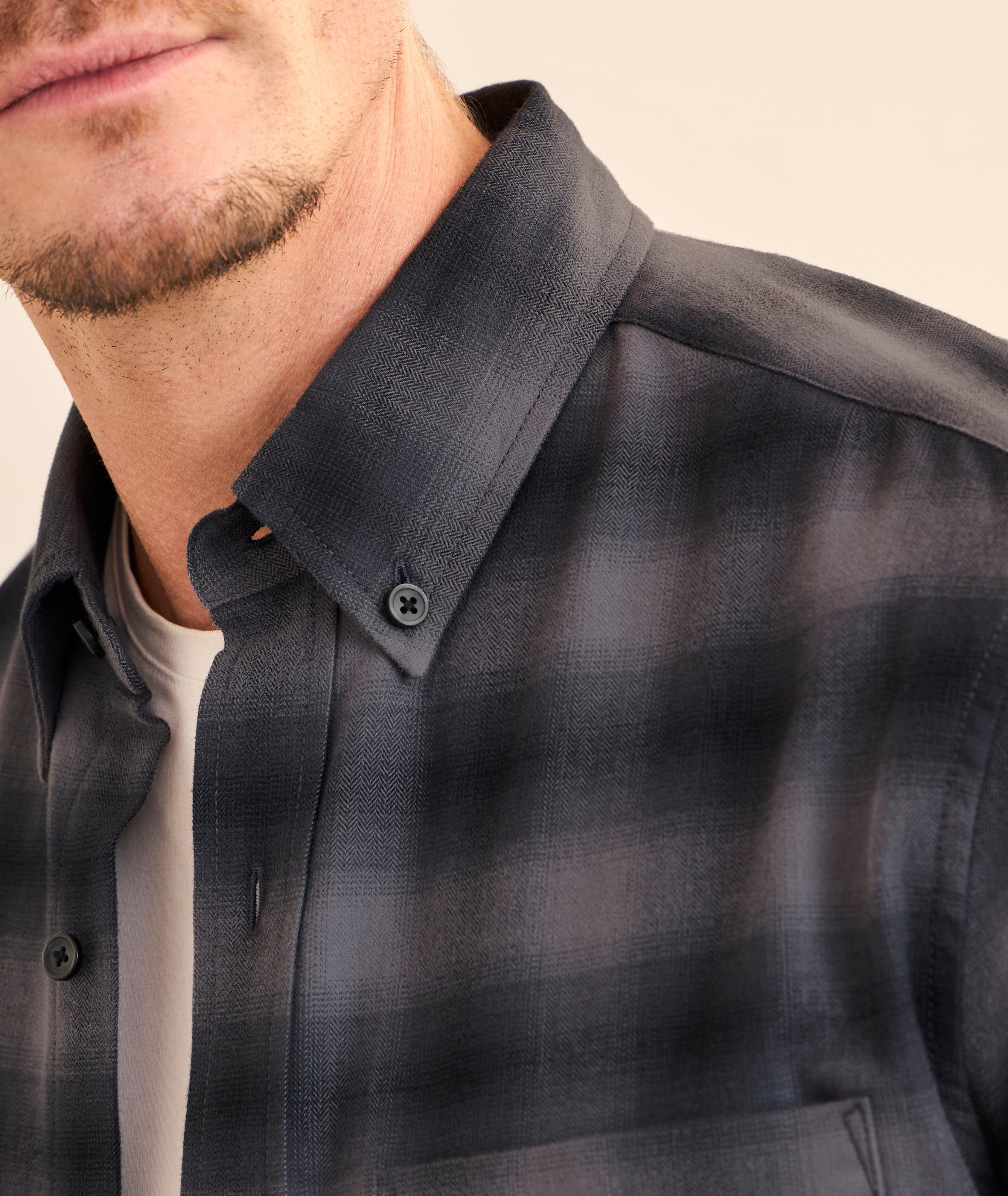 Chemise coton à carreaux ombrés image 3