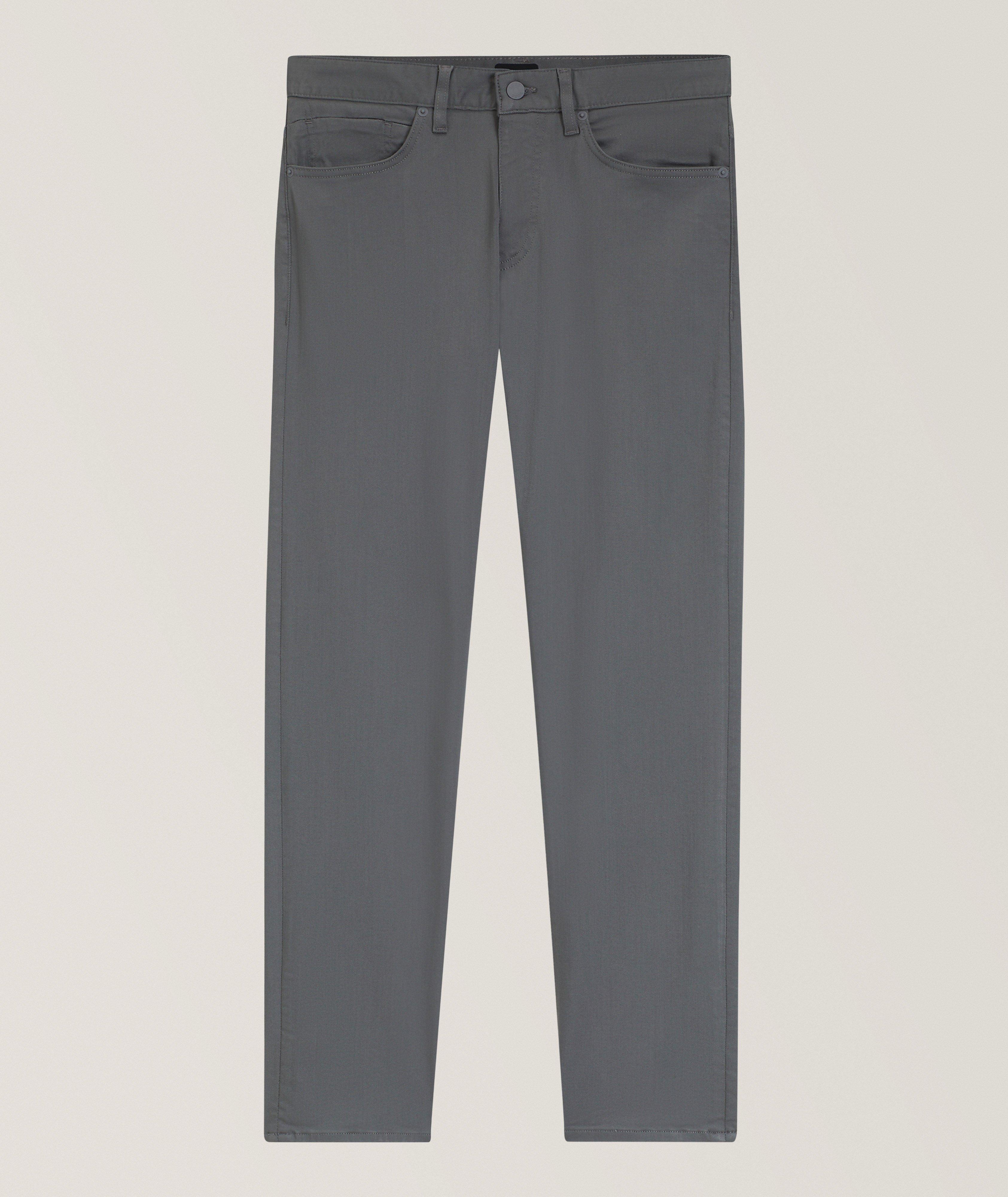 BOSS Delaware Slim-Fit Fade-Resistant Twill Pants