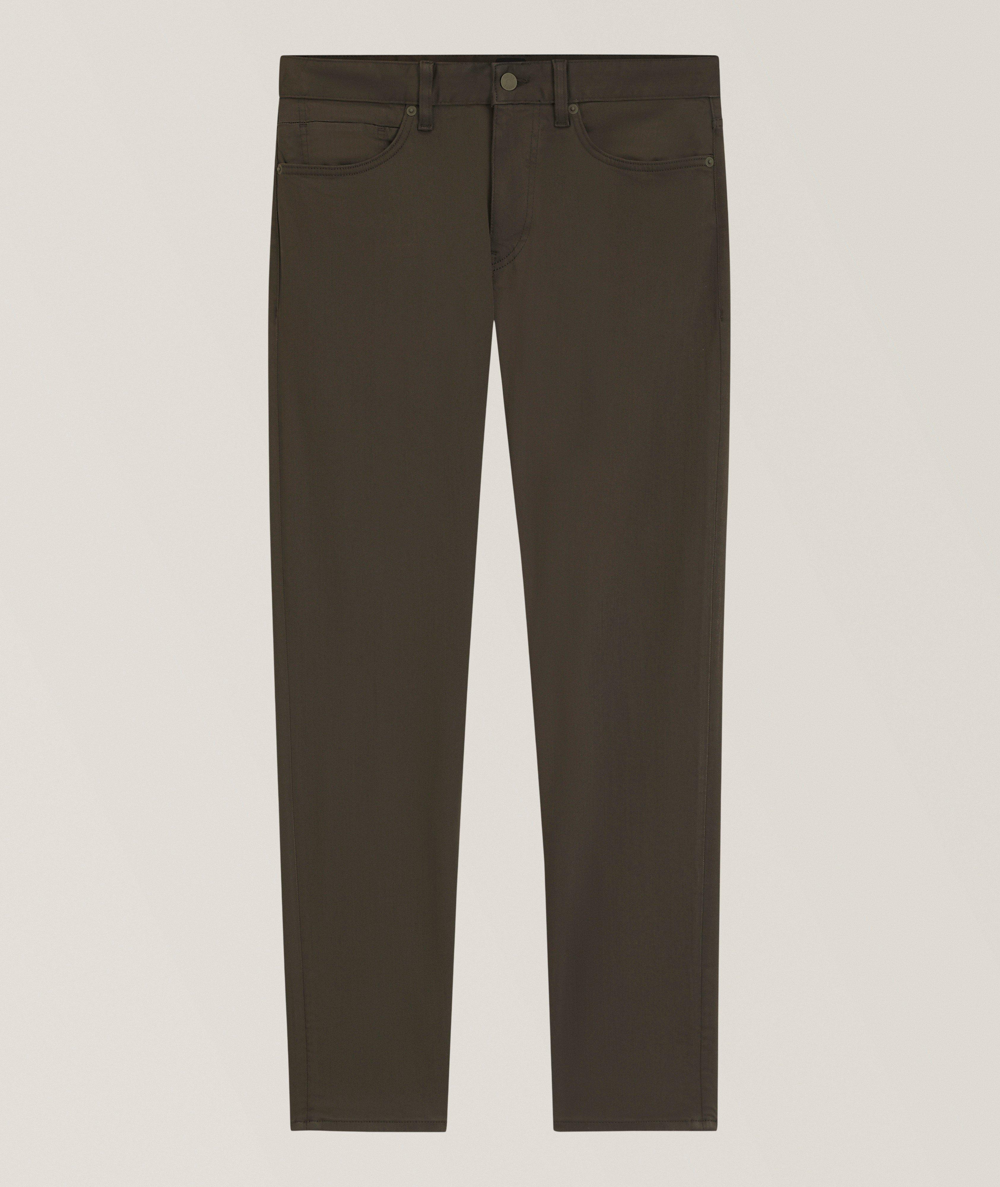 BOSS Delaware Slim-Fit Fade-Resistant Twill Pants 