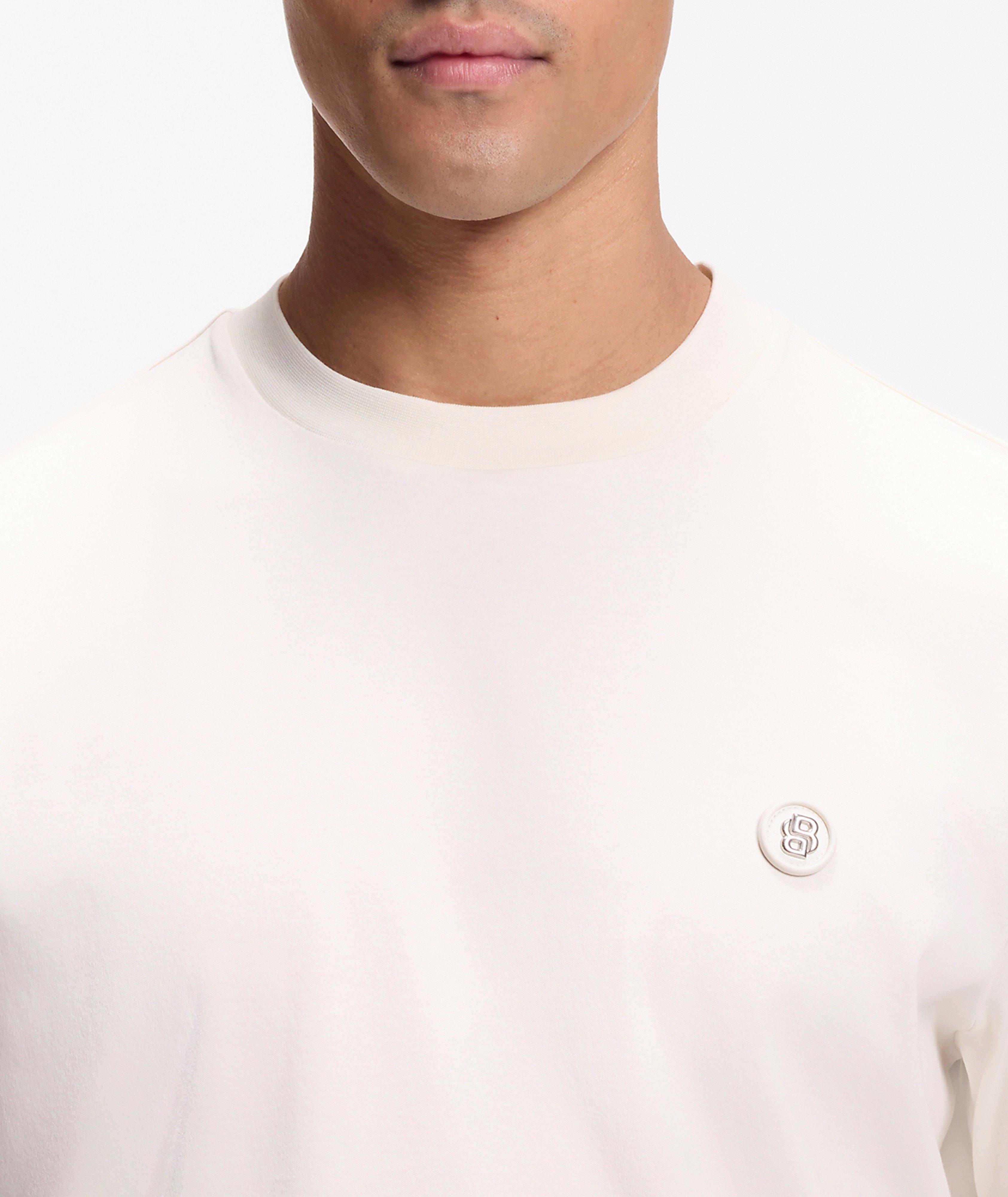 Taut Mercerized-Cotton Crewneck T-Shirt image 3