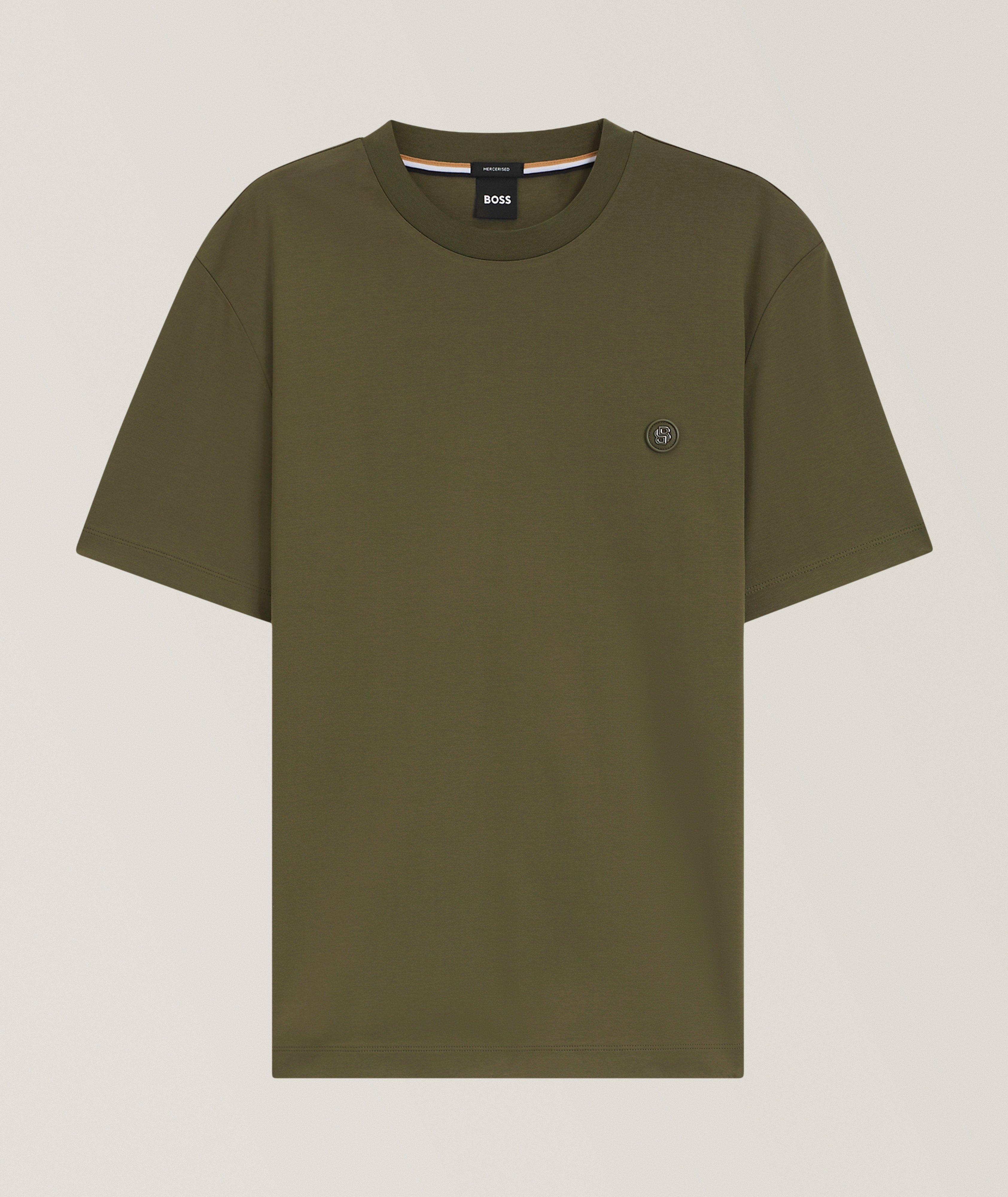 BOSS Taut Mercerized-Cotton Crewneck T-Shirt