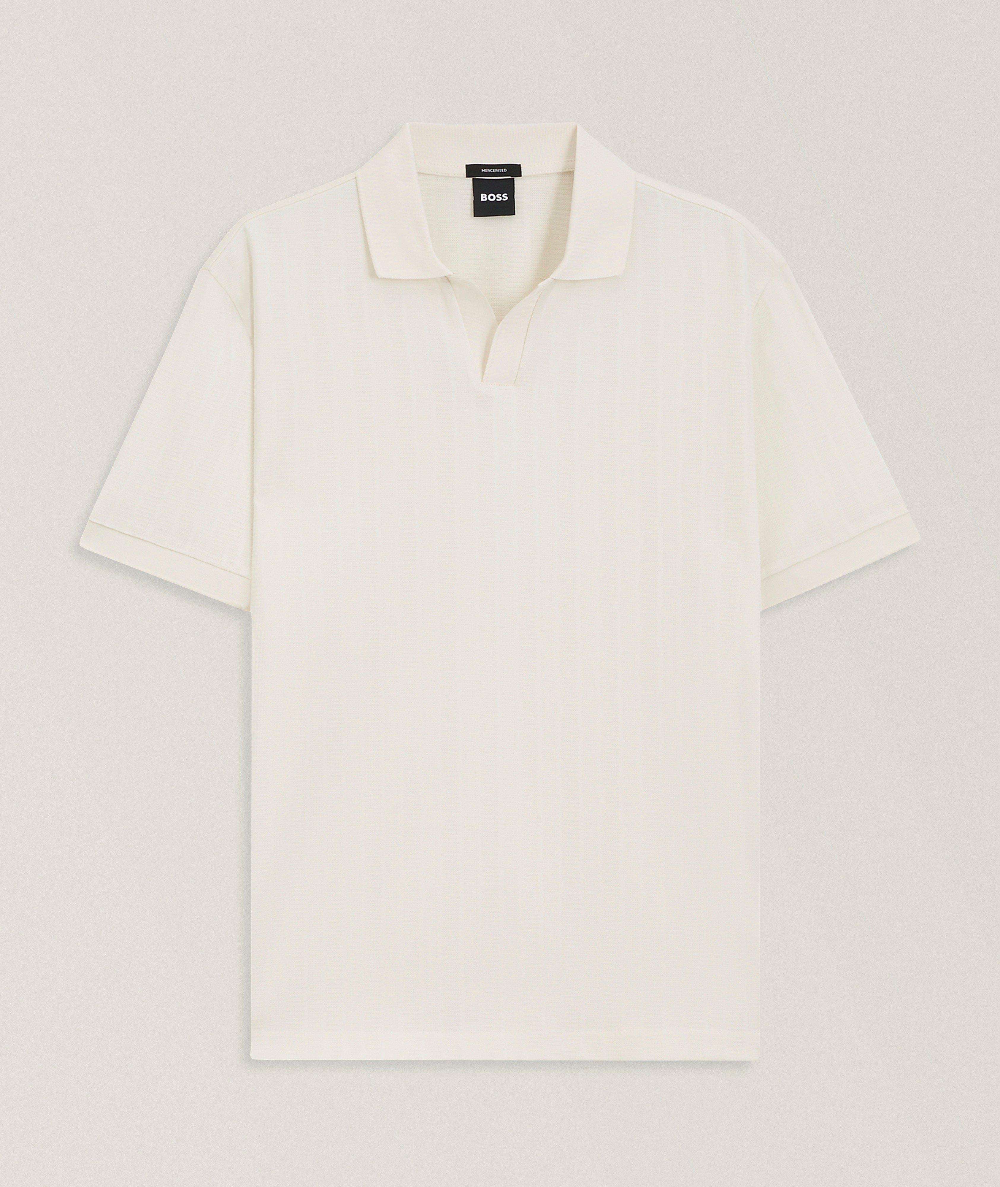 BOSS Ponti Cotton Jacquard Johnny Polo