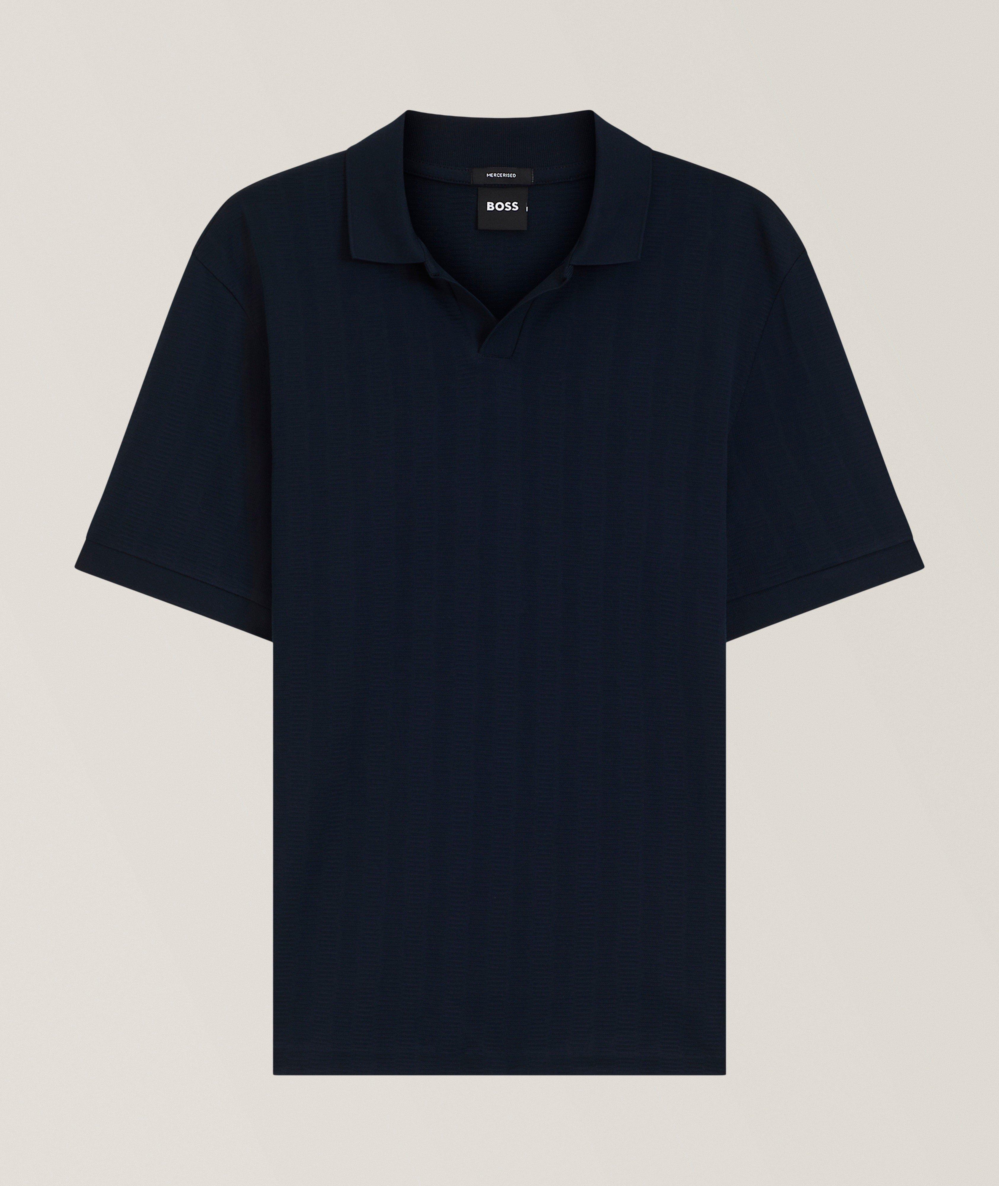 BOSS Ponti Cotton Jacquard Johnny Polo