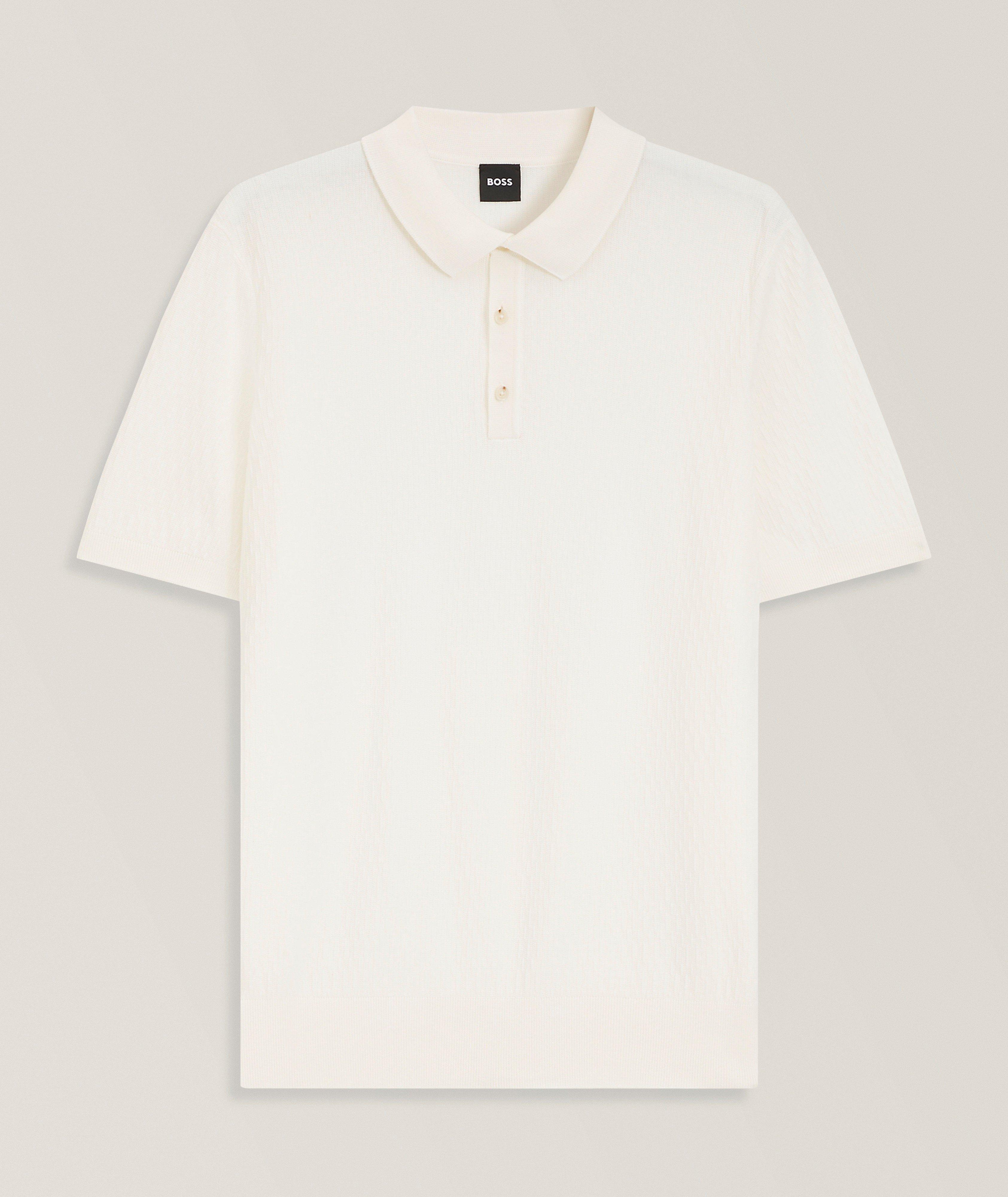 BOSS Lurazio Cotton-Lyocell Knit Polo