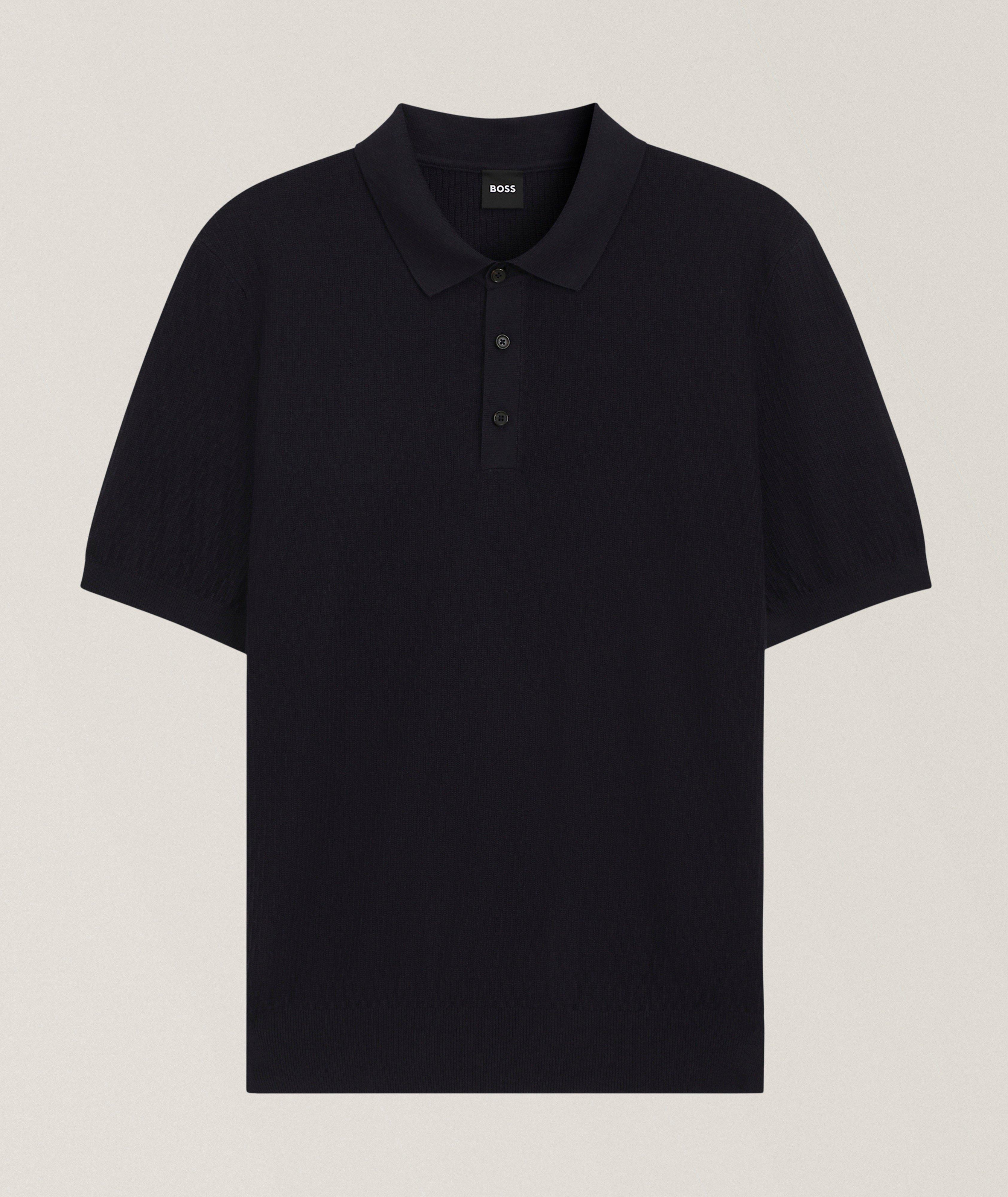 BOSS Lurazio Cotton-Lyocell Knit Polo