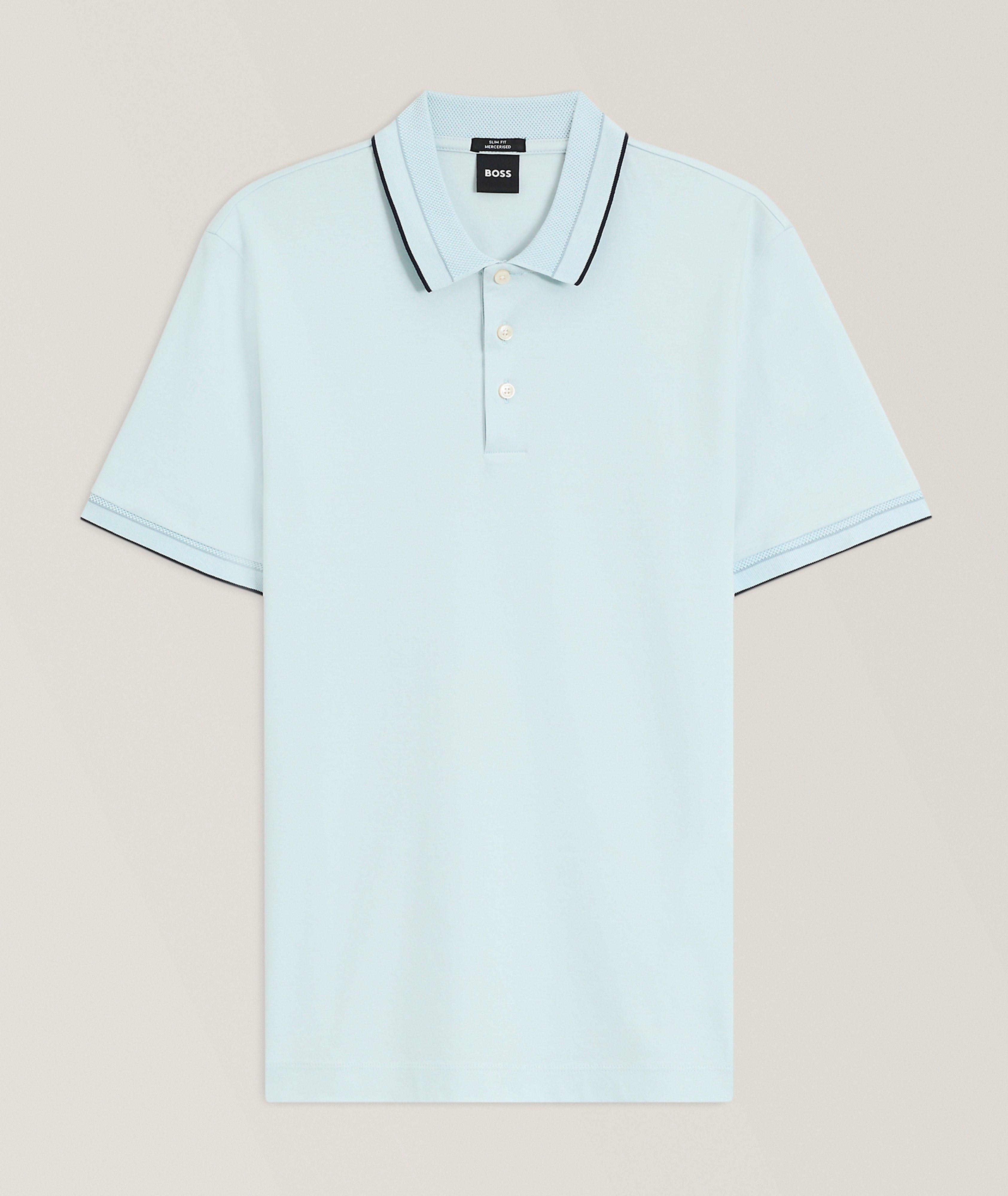 BOSS Polo coton mercerisé Phillipson coupe-ajustée 