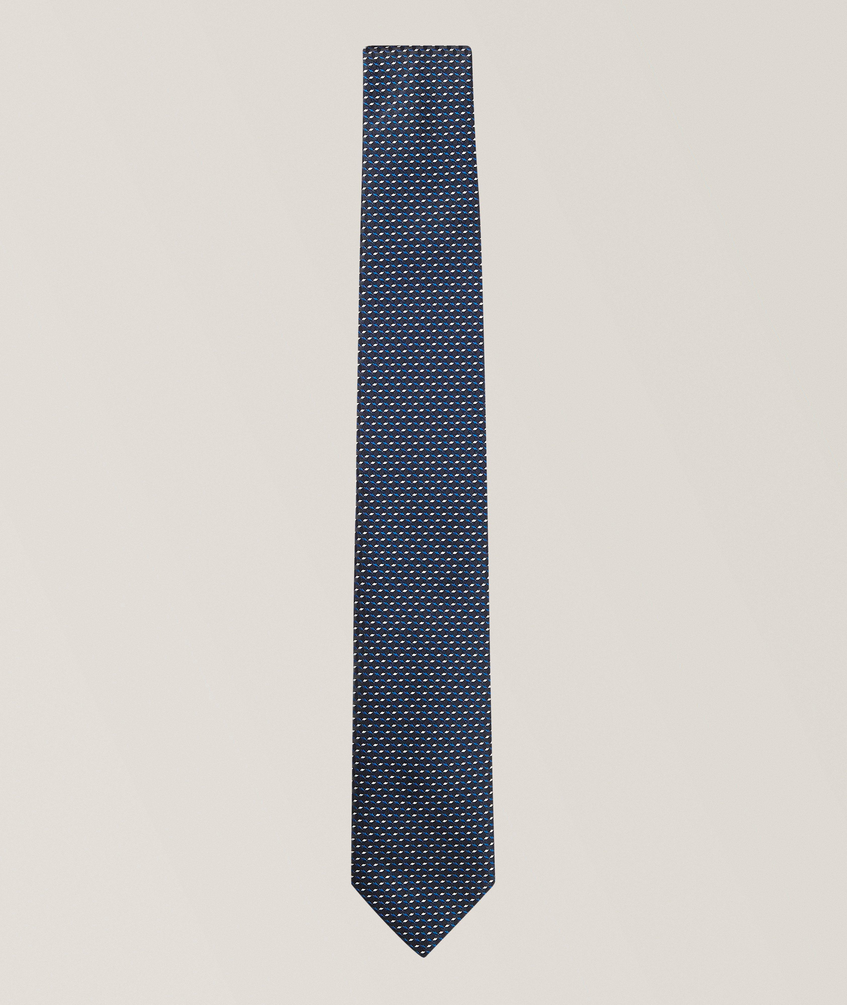 BOSS Jacquard Silk-Blend Tie
