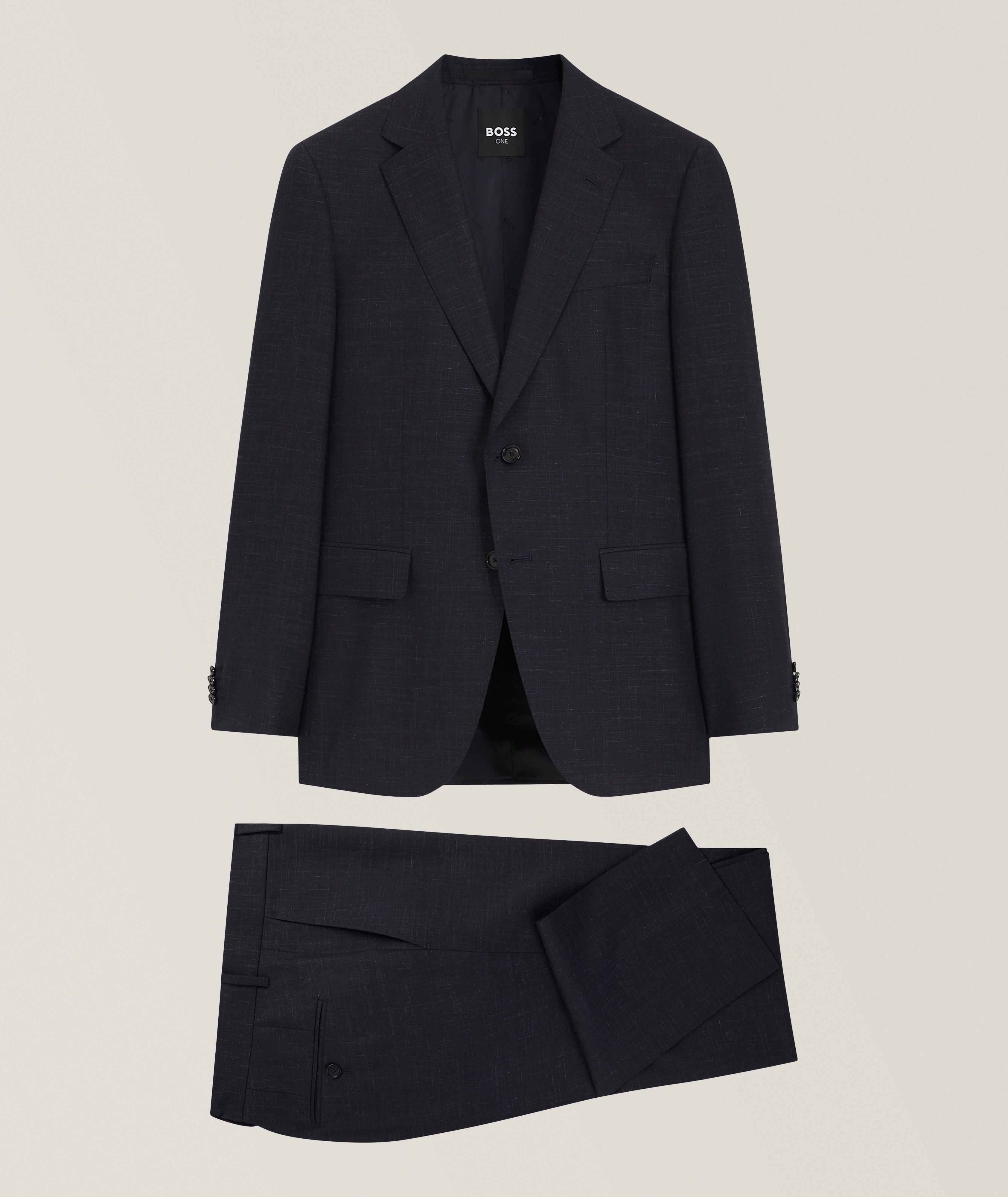 BOSS Slim-Fit Wool-Silk Suit