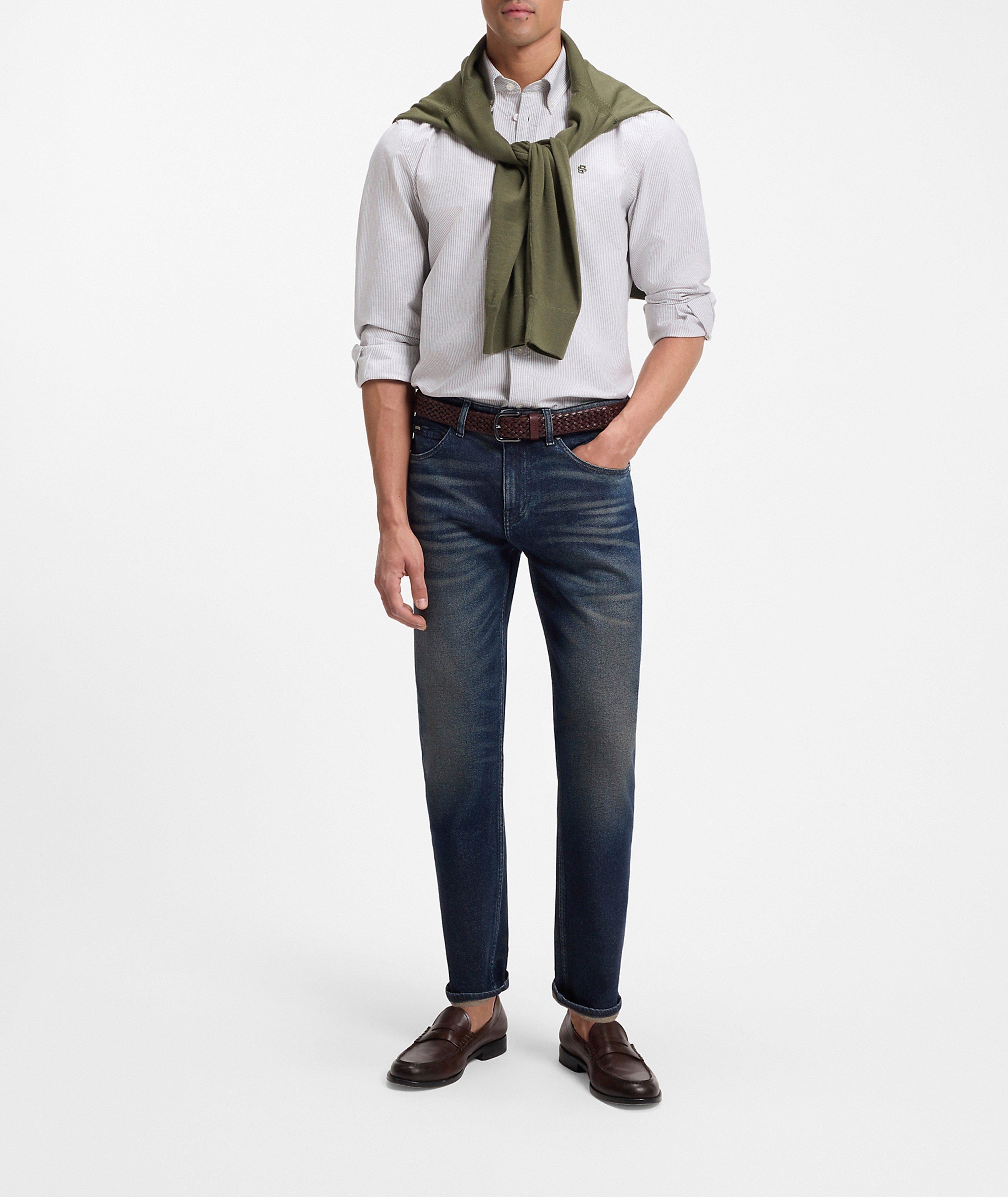 Liam Striped Oxford Cotton Shirt  image 5