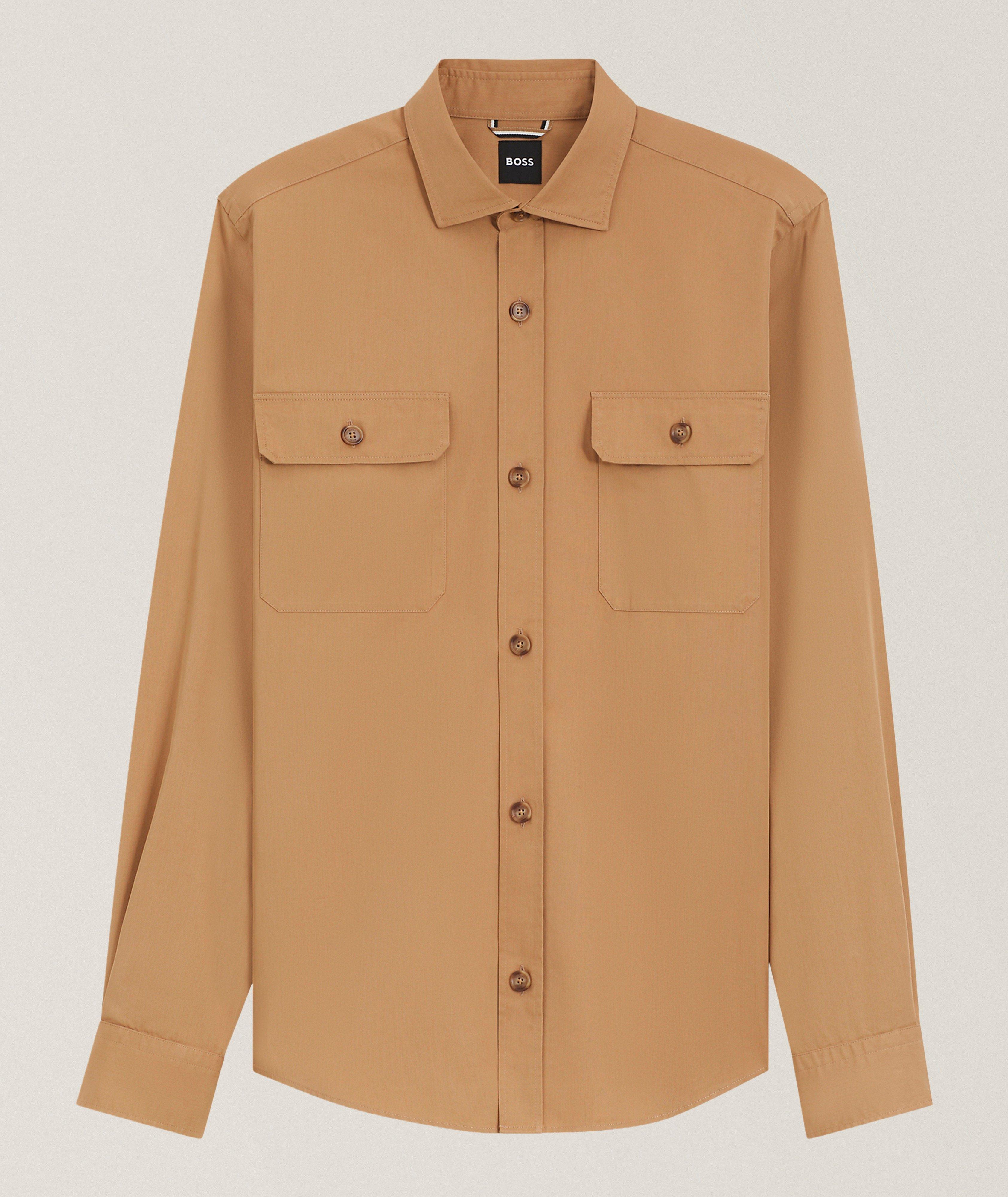 BOSS Rob Cotton-Blend Poplin Shirt