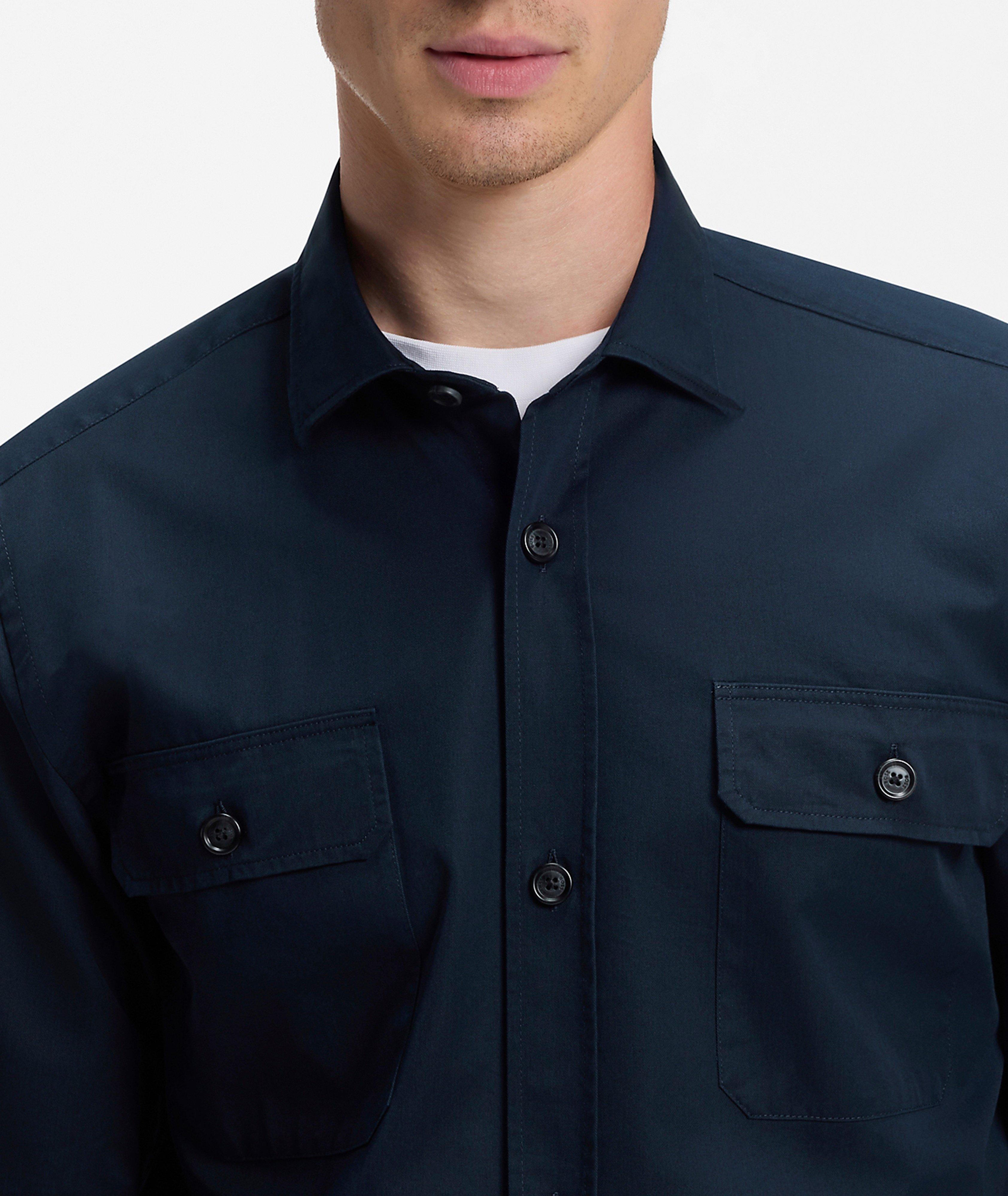 Chemise sergé coton Rob image 3