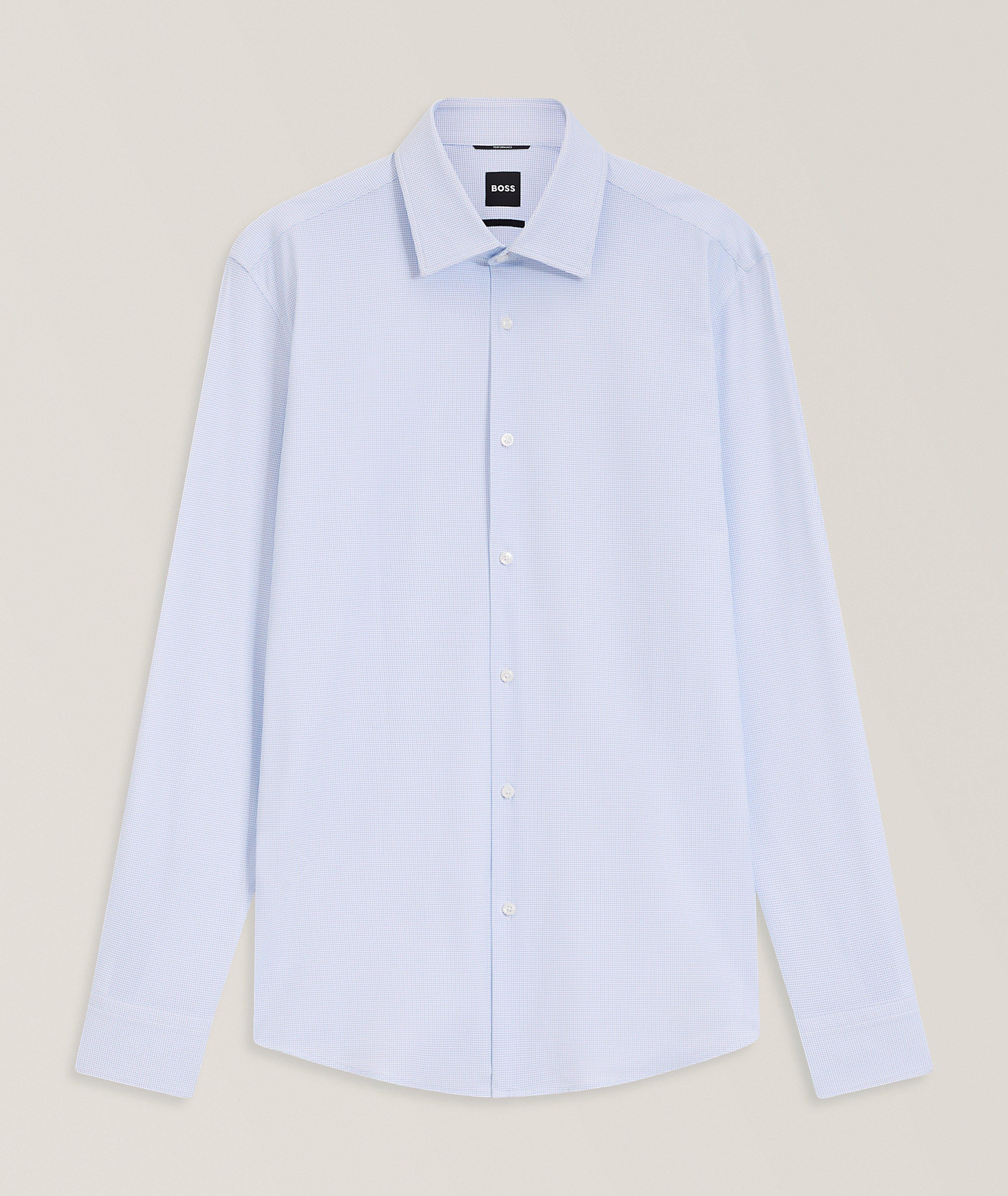BOSS Hank Slim-Fit Performance-Stretch Dress Shirt
