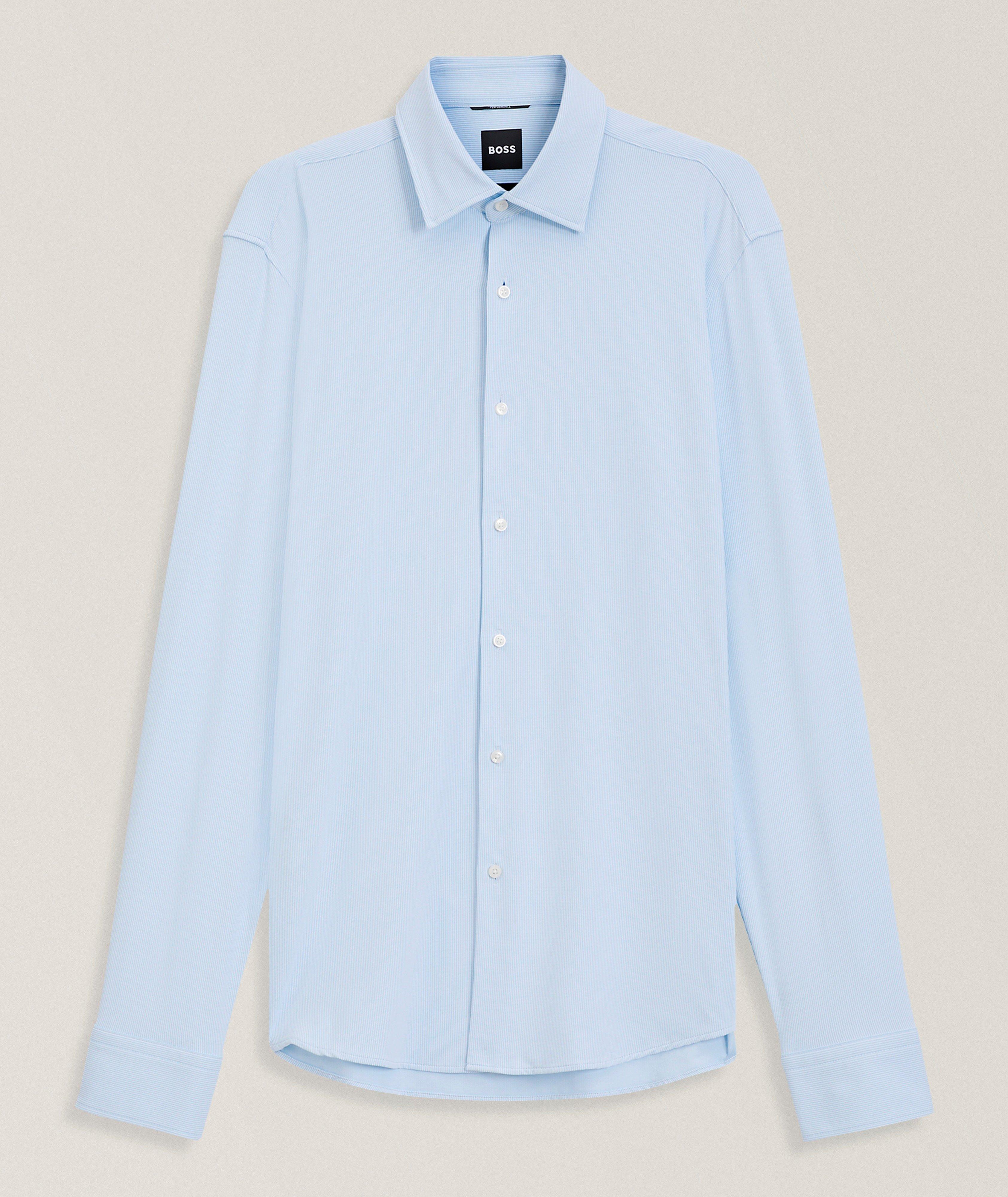 BOSS Regular-Fit Joe Stretch-Jersey Dress Shirt 