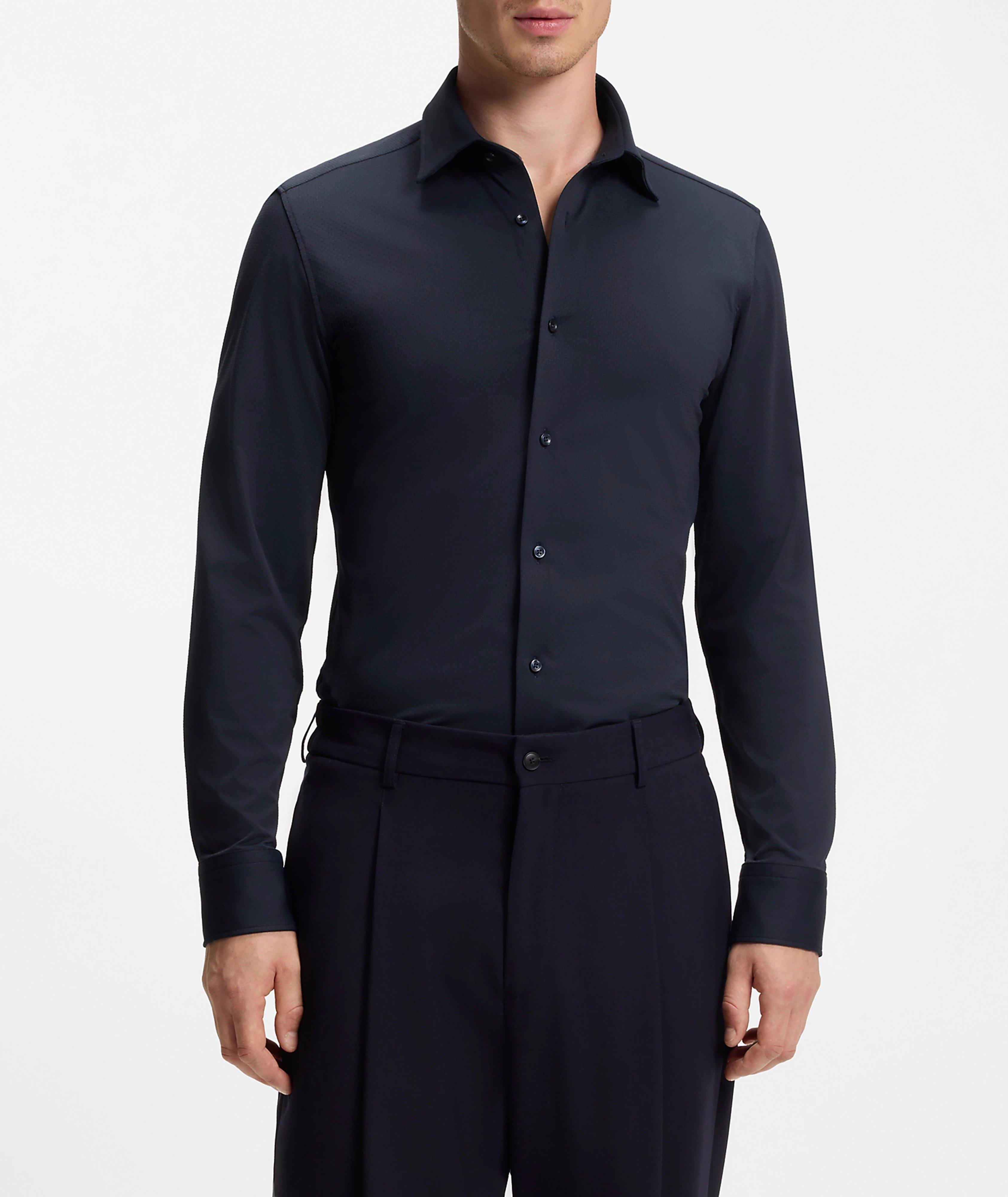Slim-Fit Hank Stretch-Jersey Dress Shirt image 1